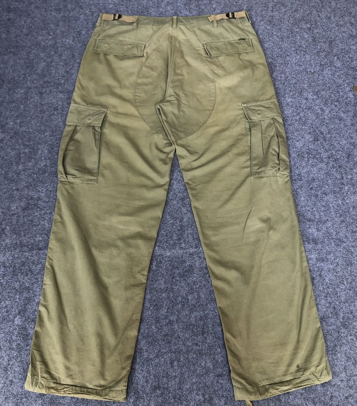 Stussy Vintage 90s🔥STUSSY JAPAN🔥Faded Green Army Baggy Cargo Pants Size US 37 - 9 Thumbnail