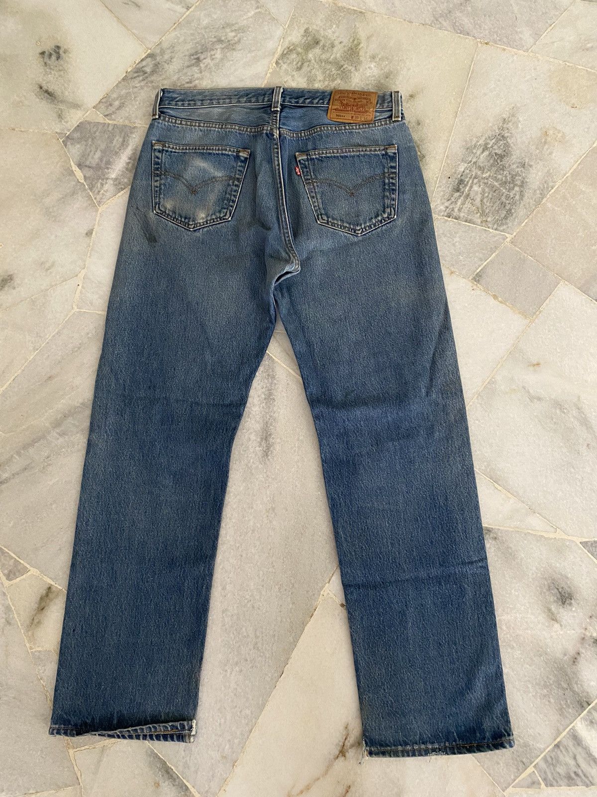 Levi's VINTAGE 90s LEVIS 501XX DISTRESSED DENIM JEANS Size US 33 - 12 Thumbnail