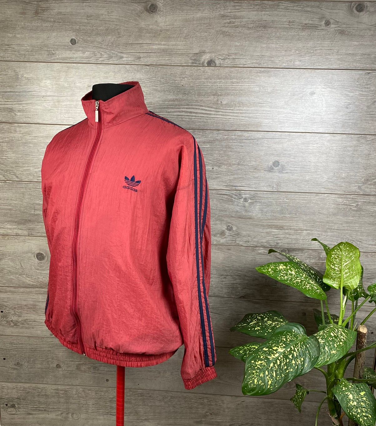 Pre-owned Adidas Originals Vintage 1970s Size Xl Olympian In Red