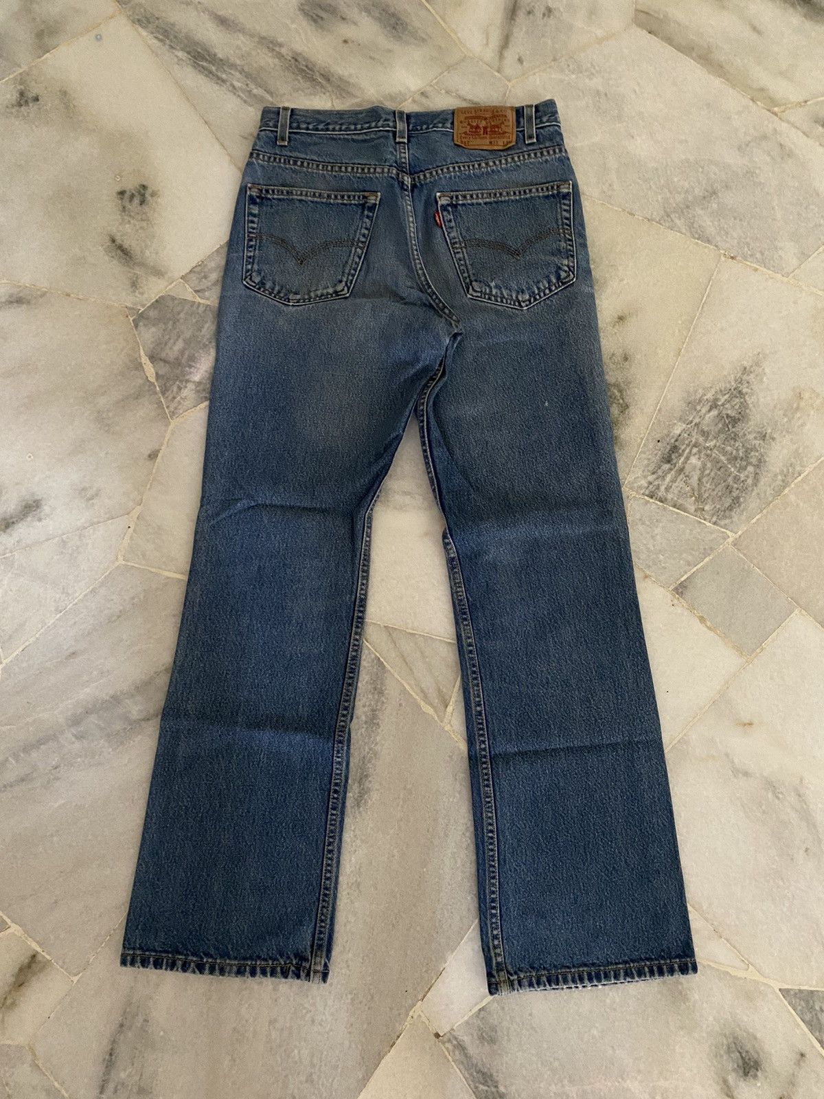 Levi's VINTAGE LEVIS 517 FLARED BELL COWBOY DISTRESSED Size US 31 - 7 Thumbnail