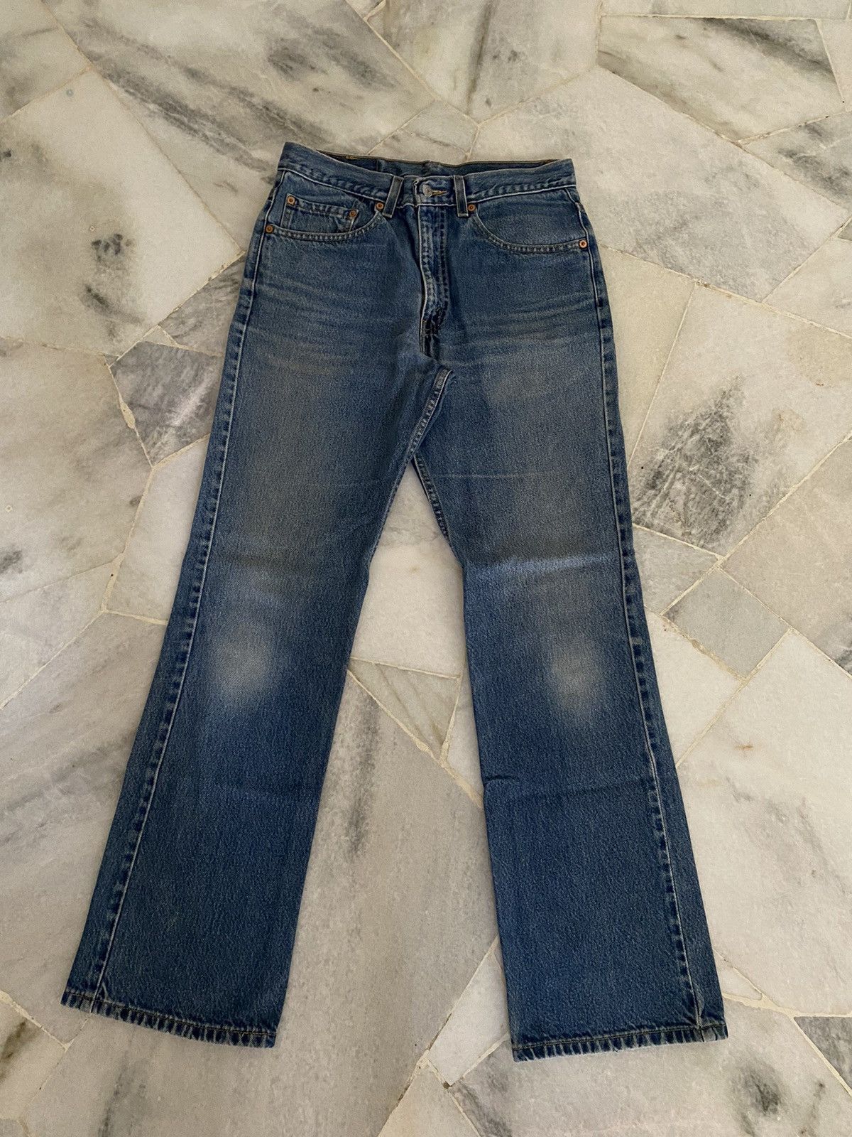 Levi's VINTAGE LEVIS 517 FLARED BELL COWBOY DISTRESSED Size US 31 - 1 Thumbnail