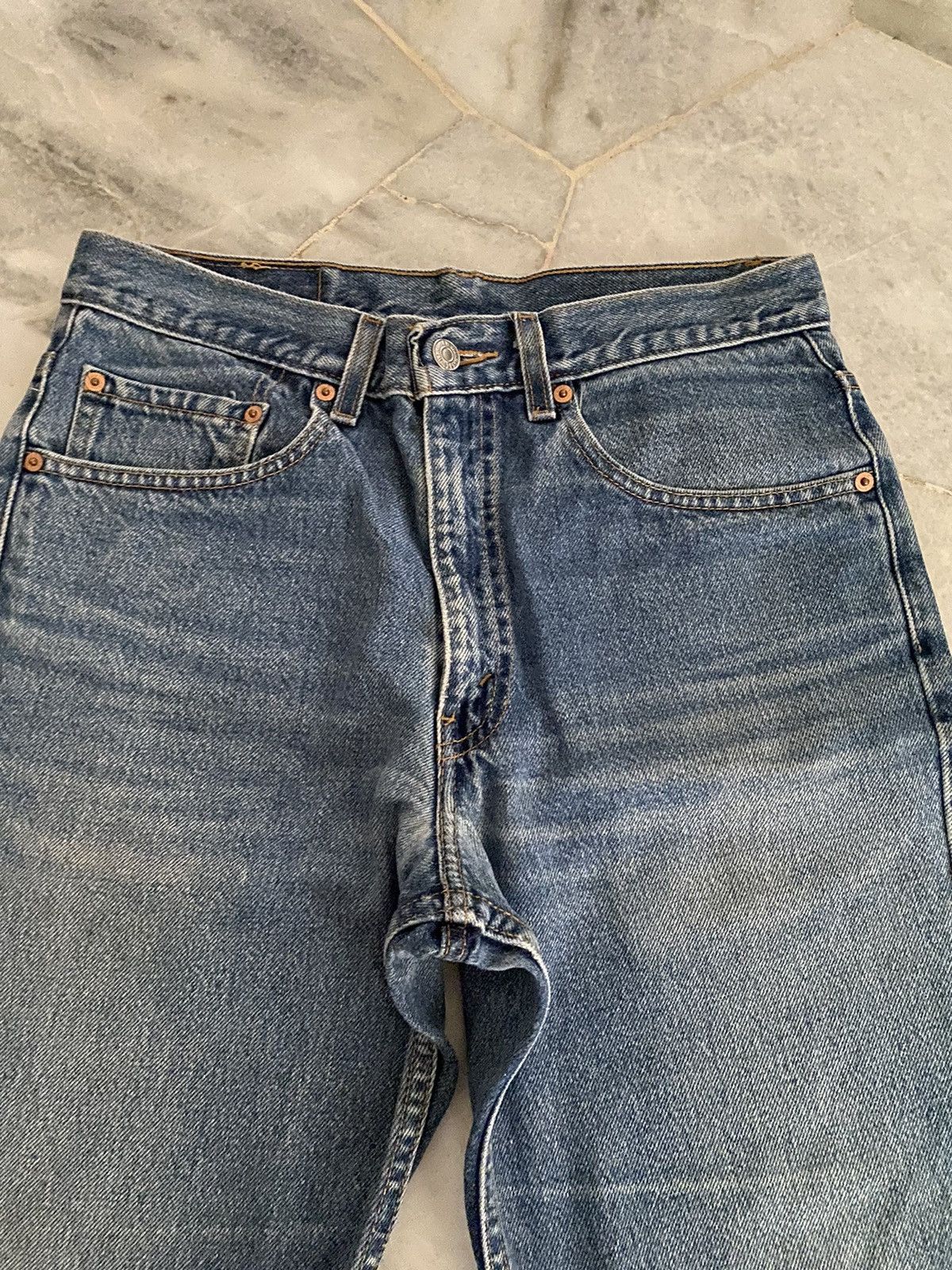 Levi's VINTAGE LEVIS 517 FLARED BELL COWBOY DISTRESSED Size US 31 - 5 Thumbnail