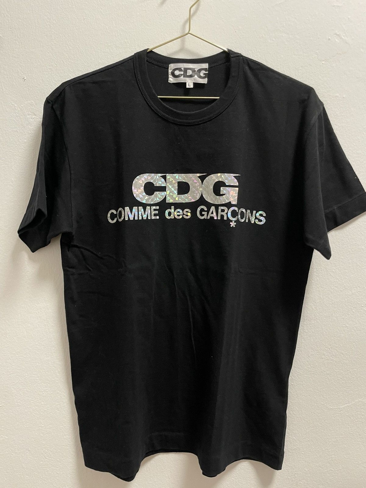 CDG Black Market Harajuku Logo T-Shirt Black Men's - FW21 - US