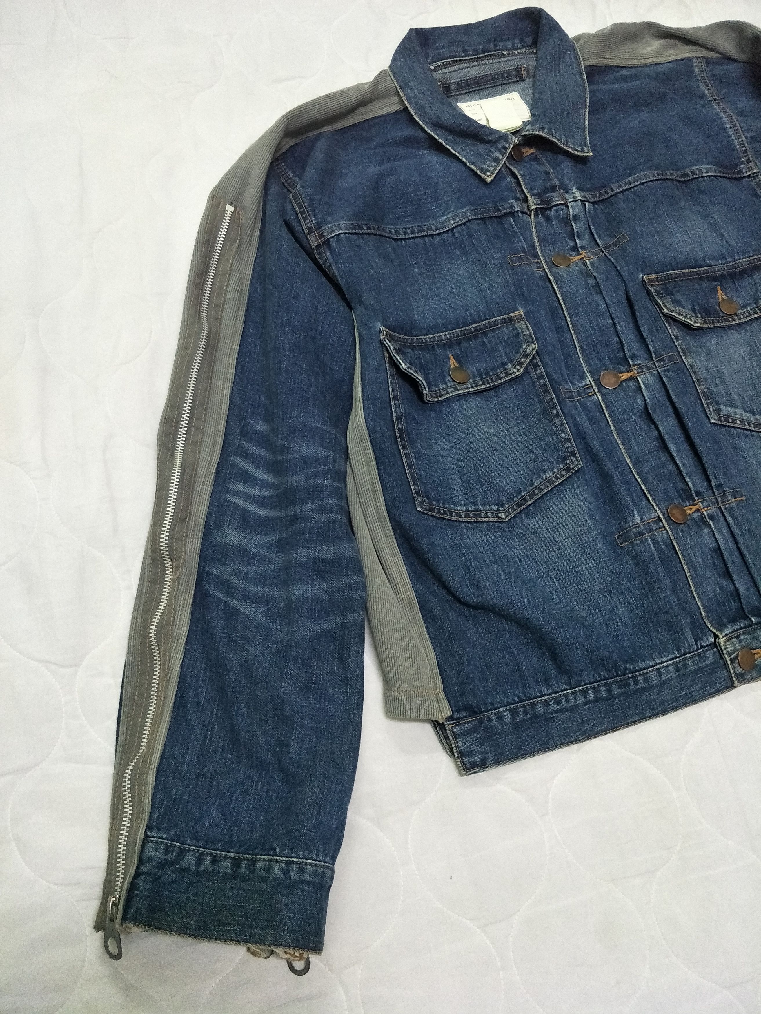 Maison MIHARA YASUHIRO Hybrid Denim Type 2 Trucker Bondage Oversized Sleeve Size US M / EU 48-50 / 2 - 5 Thumbnail