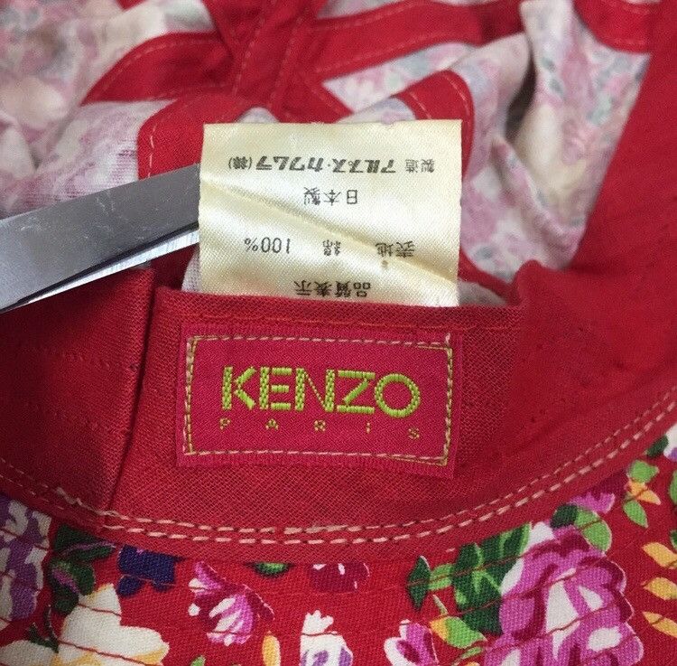 Kenzo VINTAGE KENZO PARIS FLORAL JAPAN BRAND BUCKET HAT CAP Size ONE SIZE - 6 Thumbnail