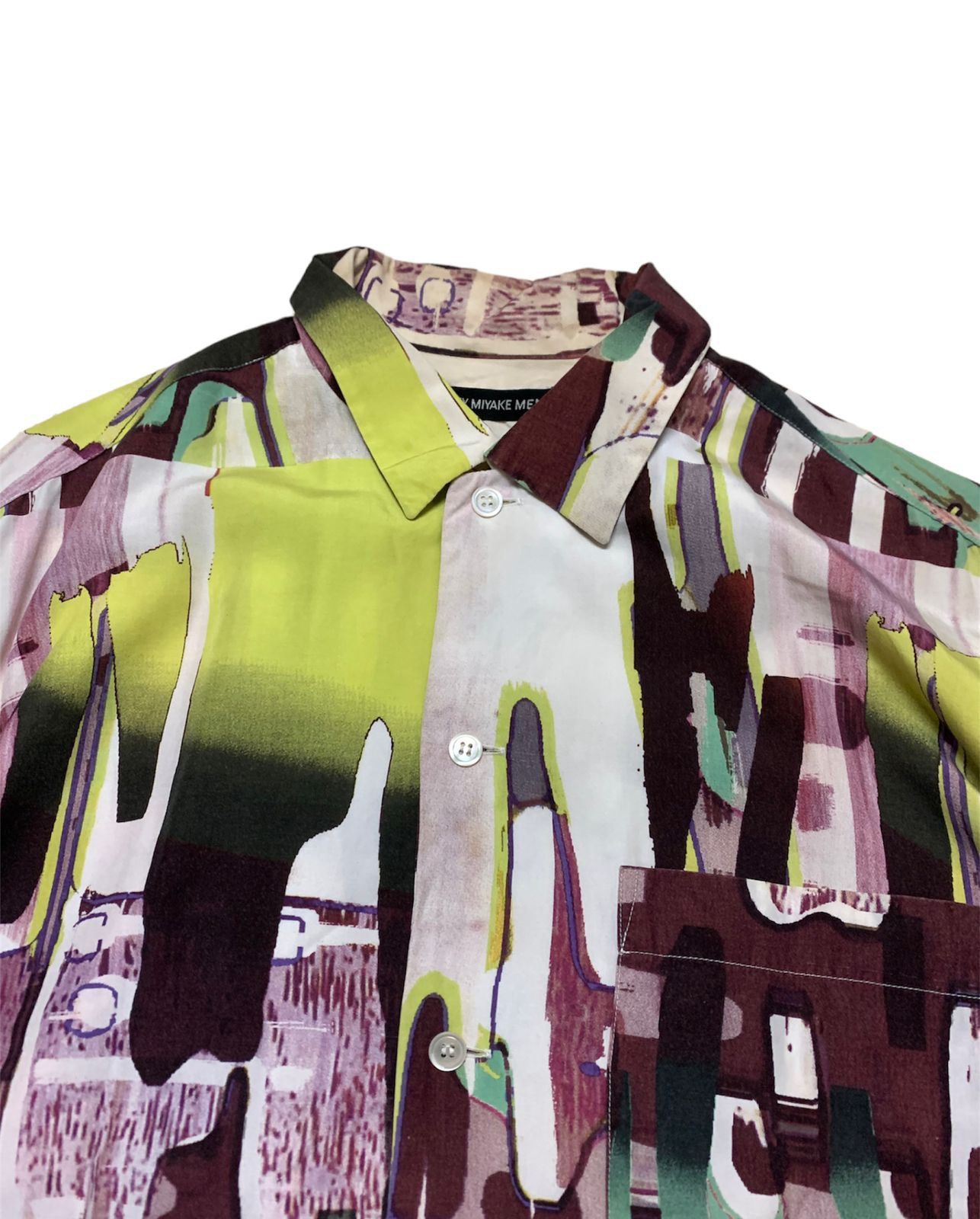 Issey Miyake Issey Miyake Collar Open Pattern Abstract Shirt Size US L / EU 52-54 / 3 - 2 Thumbnail