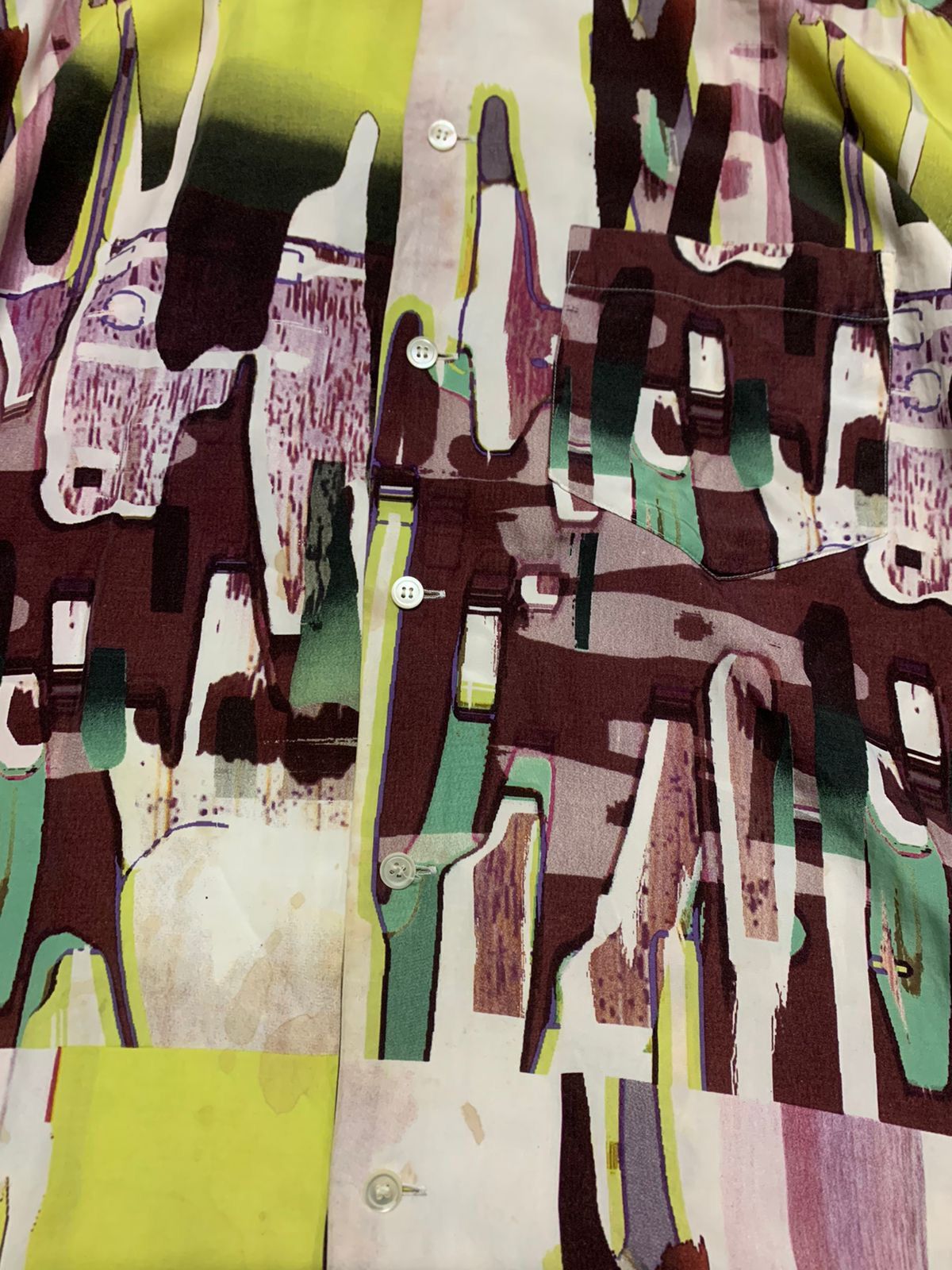 Issey Miyake Issey Miyake Collar Open Pattern Abstract Shirt Size US L / EU 52-54 / 3 - 7 Thumbnail