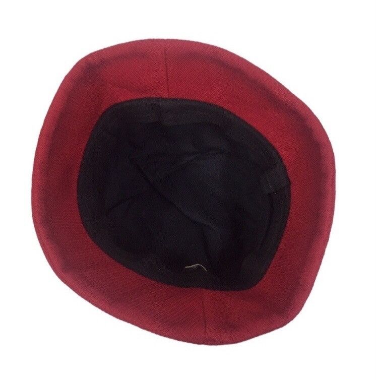 Burberry BURBERRY BLUE LABEL CHECKERED LINE RED COLOR BUCKET HAT CAP Size ONE SIZE - 5 Thumbnail