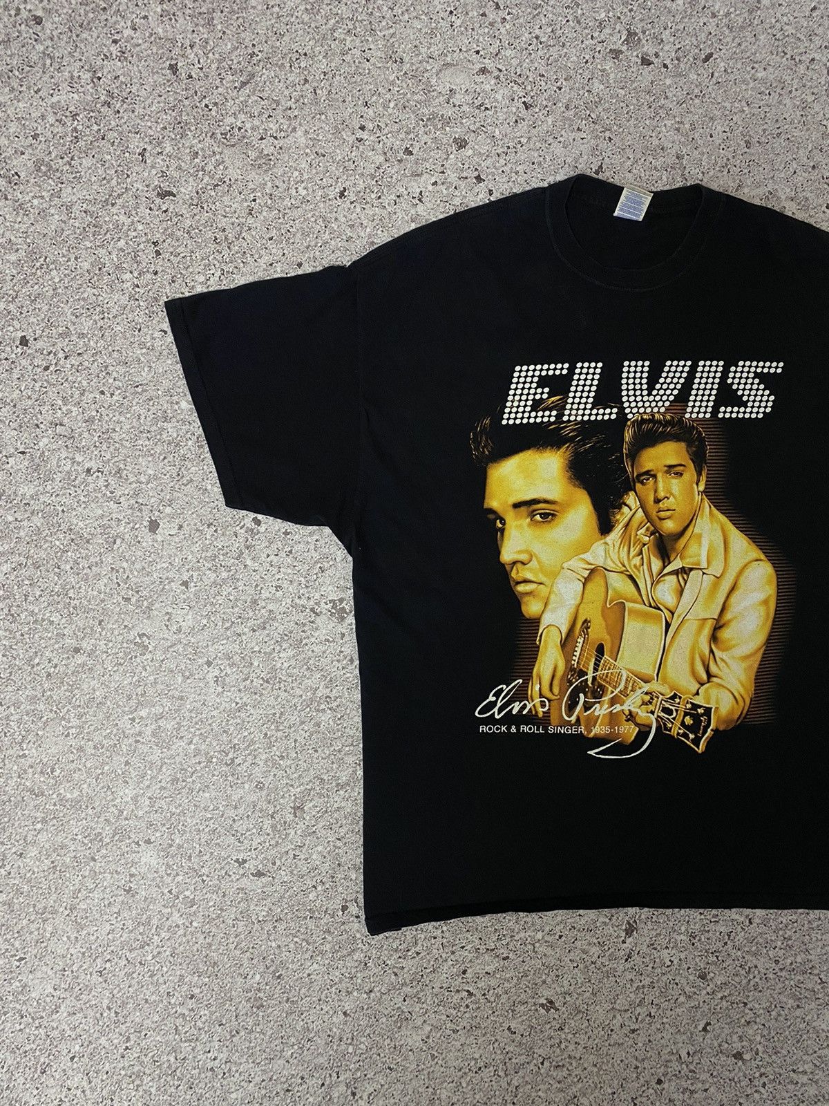 Band Tees × Vintage Vintage Elvis Presley Band Rock & Roll 2000’s T-shirt Size US XXL / EU 58 / 5 - 3 Thumbnail