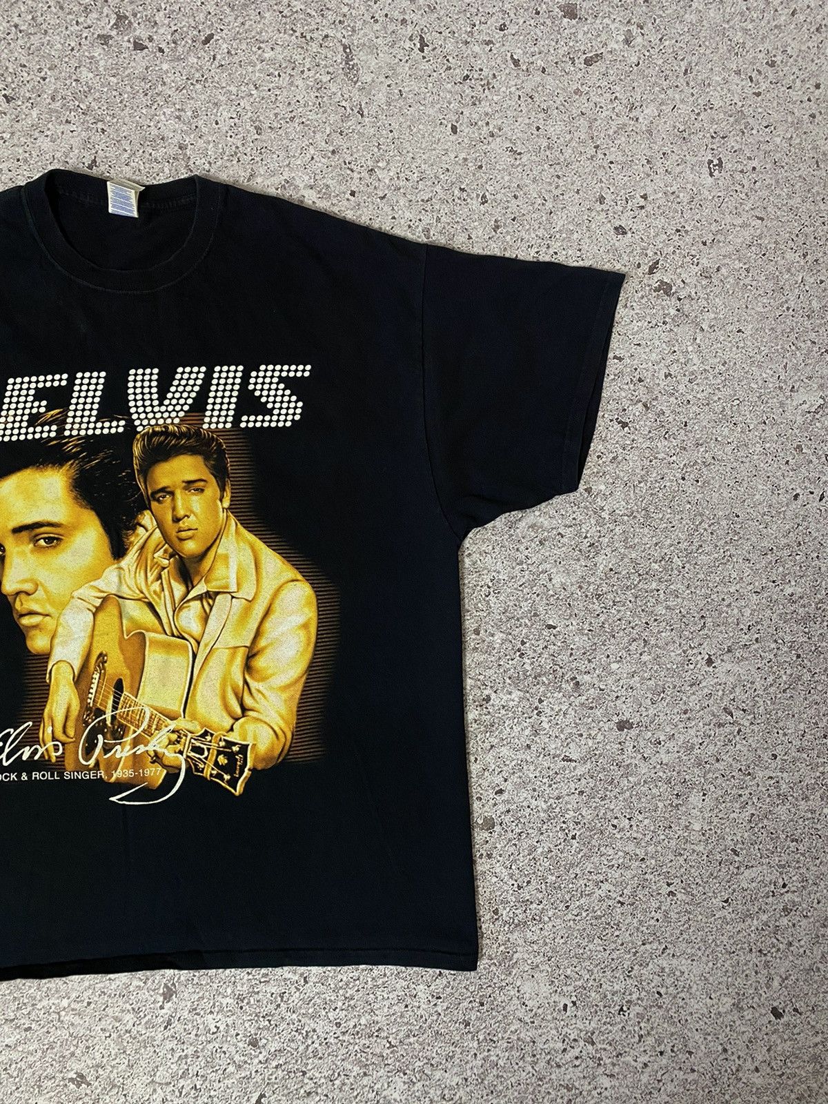 Band Tees × Vintage Vintage Elvis Presley Band Rock & Roll 2000’s T-shirt Size US XXL / EU 58 / 5 - 4 Thumbnail