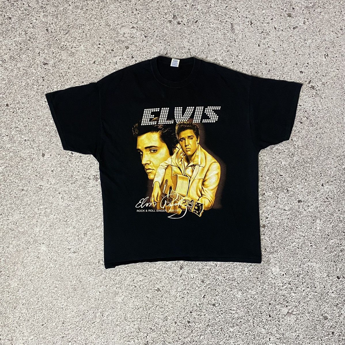Band Tees × Vintage Vintage Elvis Presley Band Rock & Roll 2000’s T-shirt Size US XXL / EU 58 / 5 - 1 Thumbnail