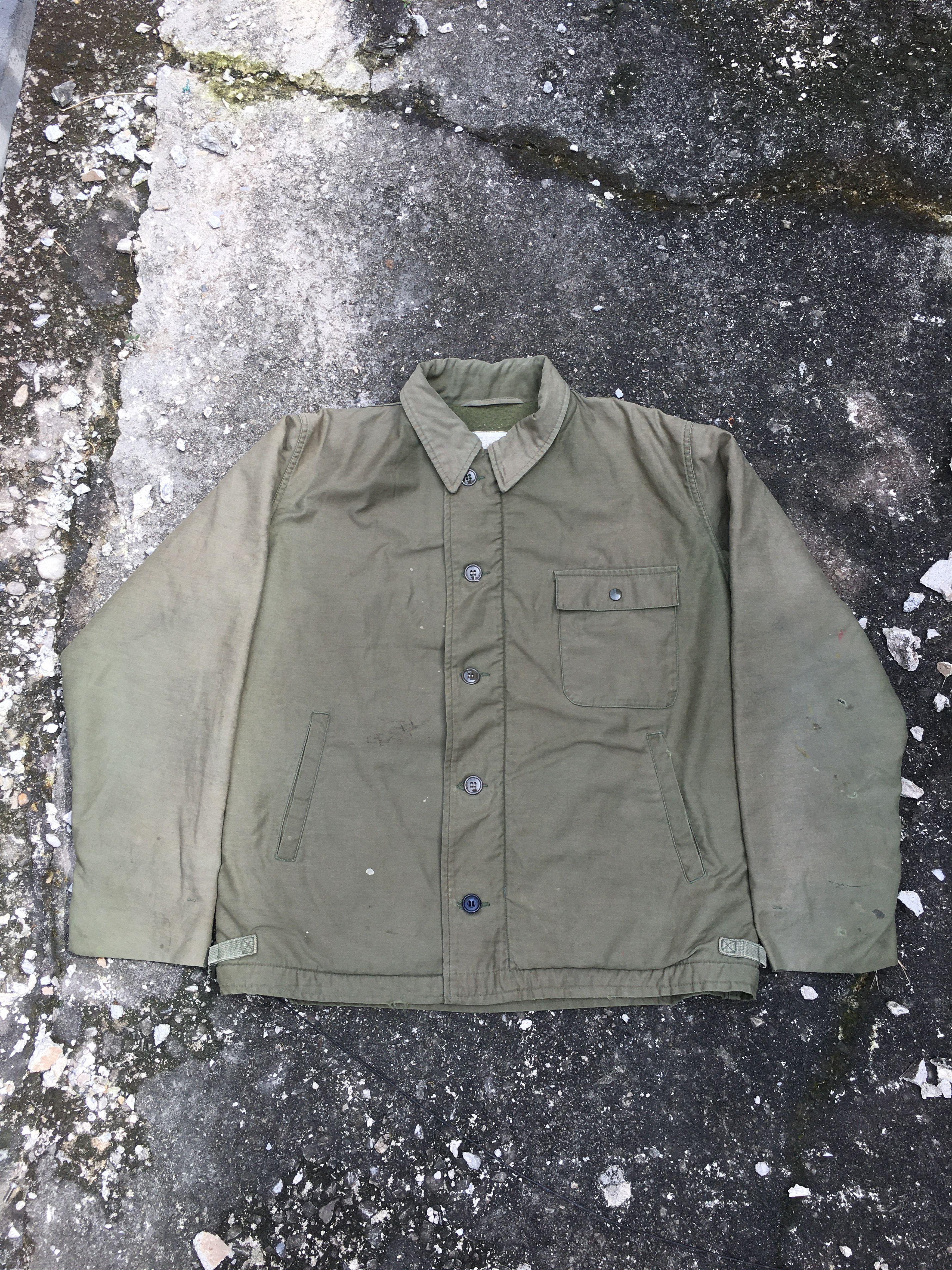Navy Deck Jacket Navy Cold Weather Jacket 1962 US Navy Vietnam A-1