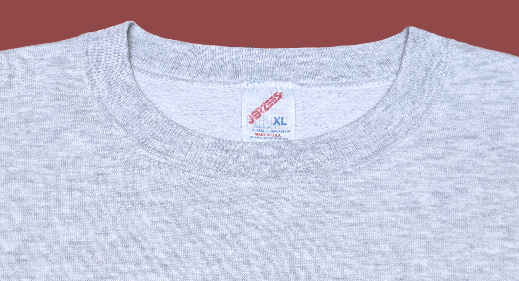 Jerzees × Vintage Vintage 90s Jerzees Rossati Rose Blank Boxy Sweatshirt Size US L / EU 52-54 / 3 - 8 Thumbnail