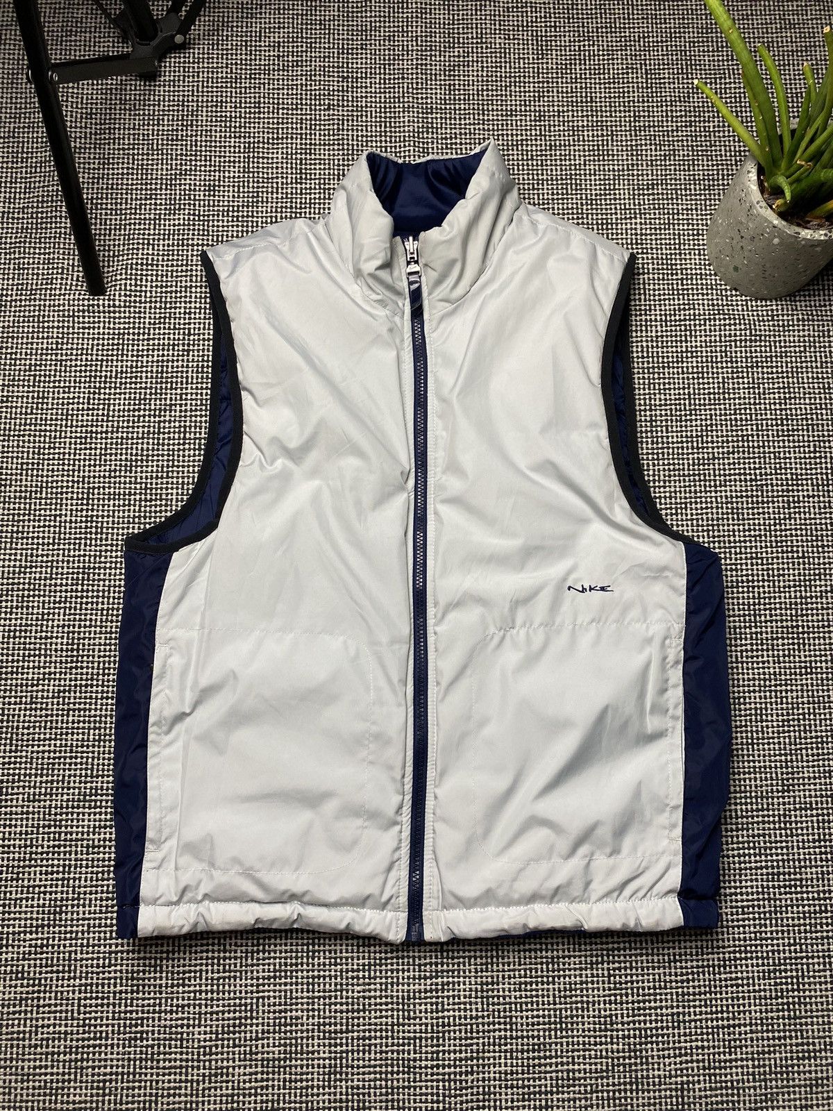 Nike × Vintage Vintage rare Nike vest double-sided y2k drill Size US S / EU 44-46 / 1 - 1 Thumbnail