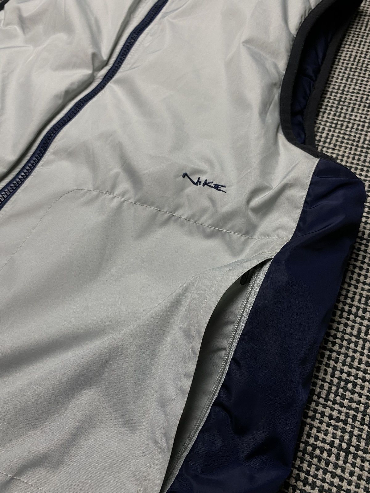 Nike × Vintage Vintage rare Nike vest double-sided y2k drill Size US S / EU 44-46 / 1 - 6 Thumbnail
