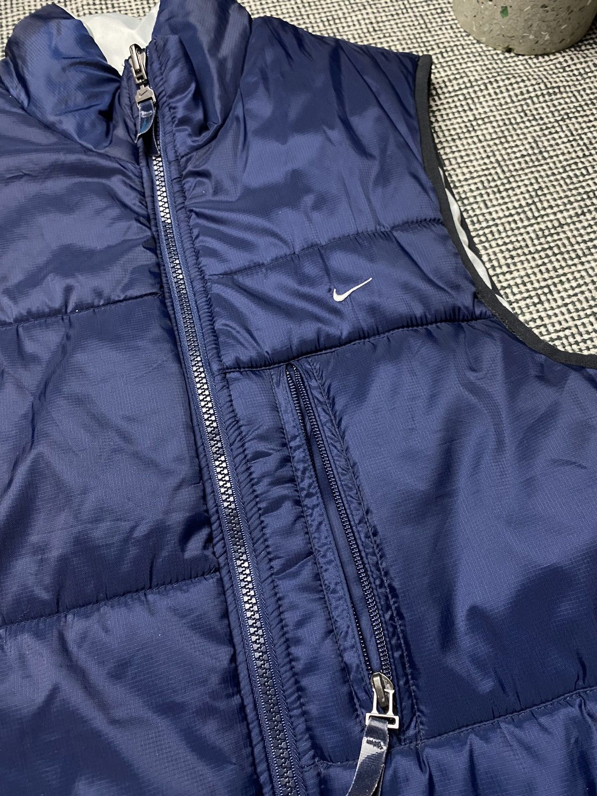 Nike × Vintage Vintage rare Nike vest double-sided y2k drill Size US S / EU 44-46 / 1 - 3 Thumbnail