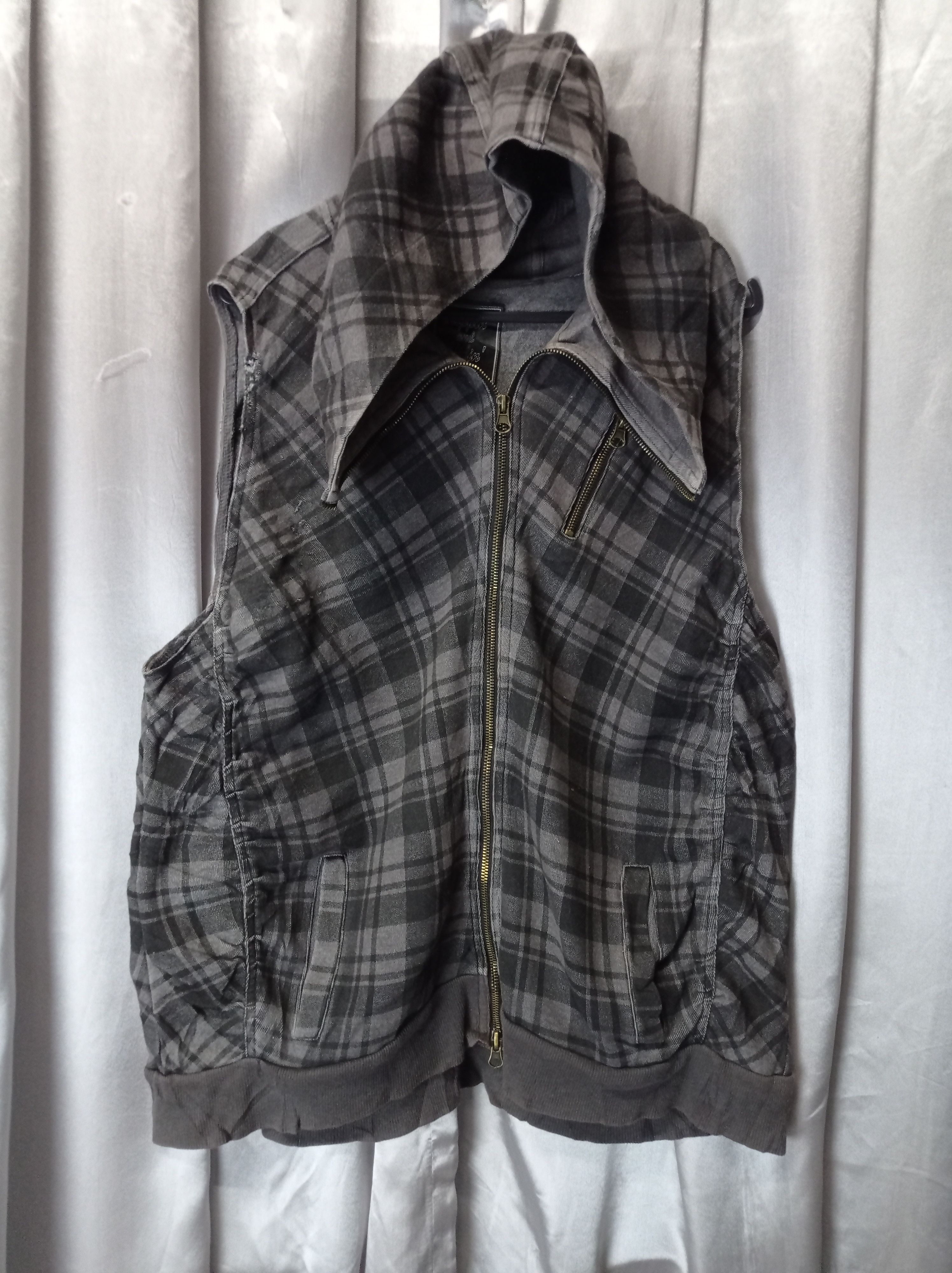 Designer × Japanese Brand × Vintage RETRO SWEATSHIRT SLEEVELESS HOODIE JACKET. Size US M / EU 48-50 / 2 - 1 Thumbnail