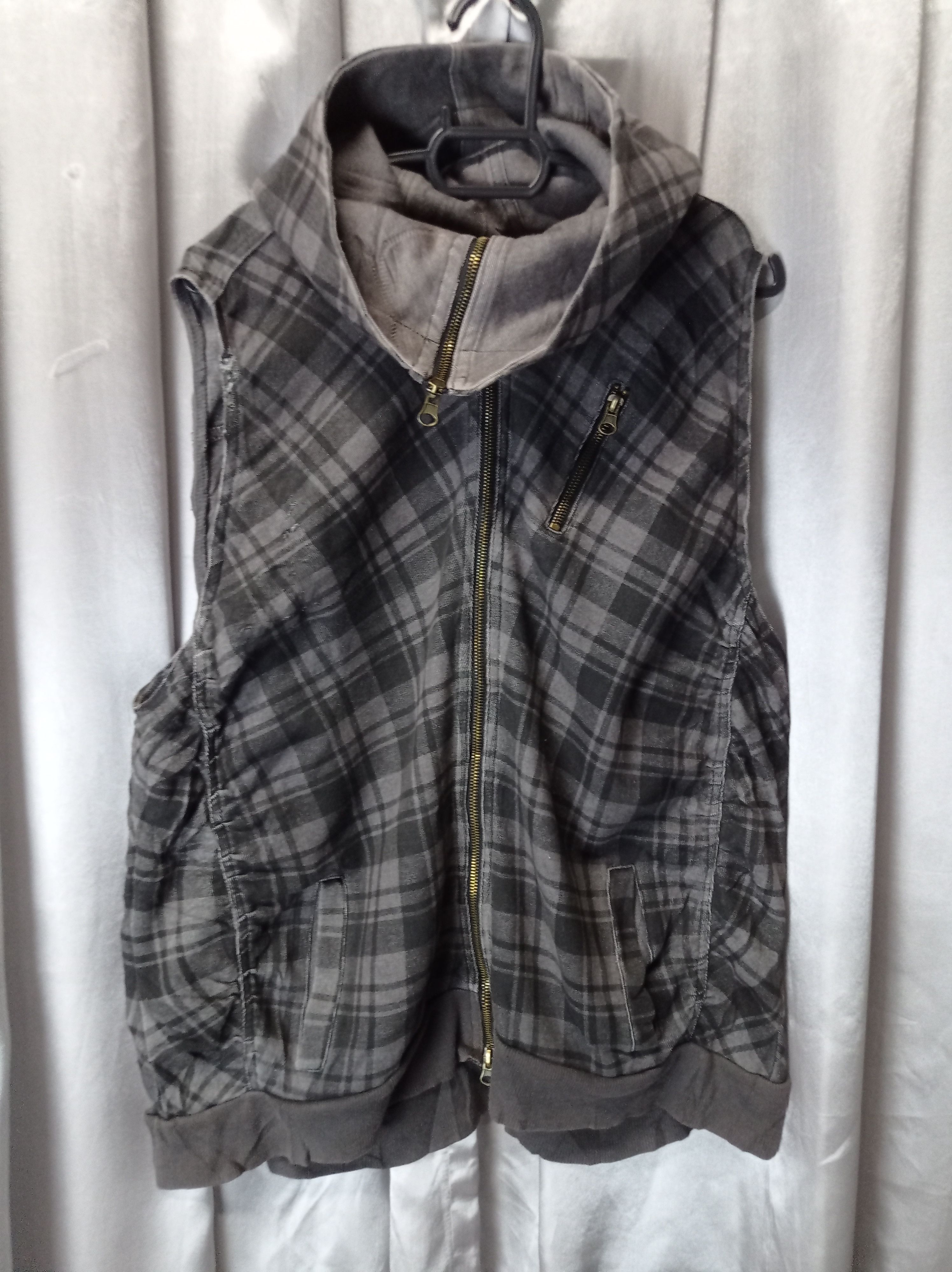 Designer × Japanese Brand × Vintage RETRO SWEATSHIRT SLEEVELESS HOODIE JACKET. Size US M / EU 48-50 / 2 - 7 Thumbnail
