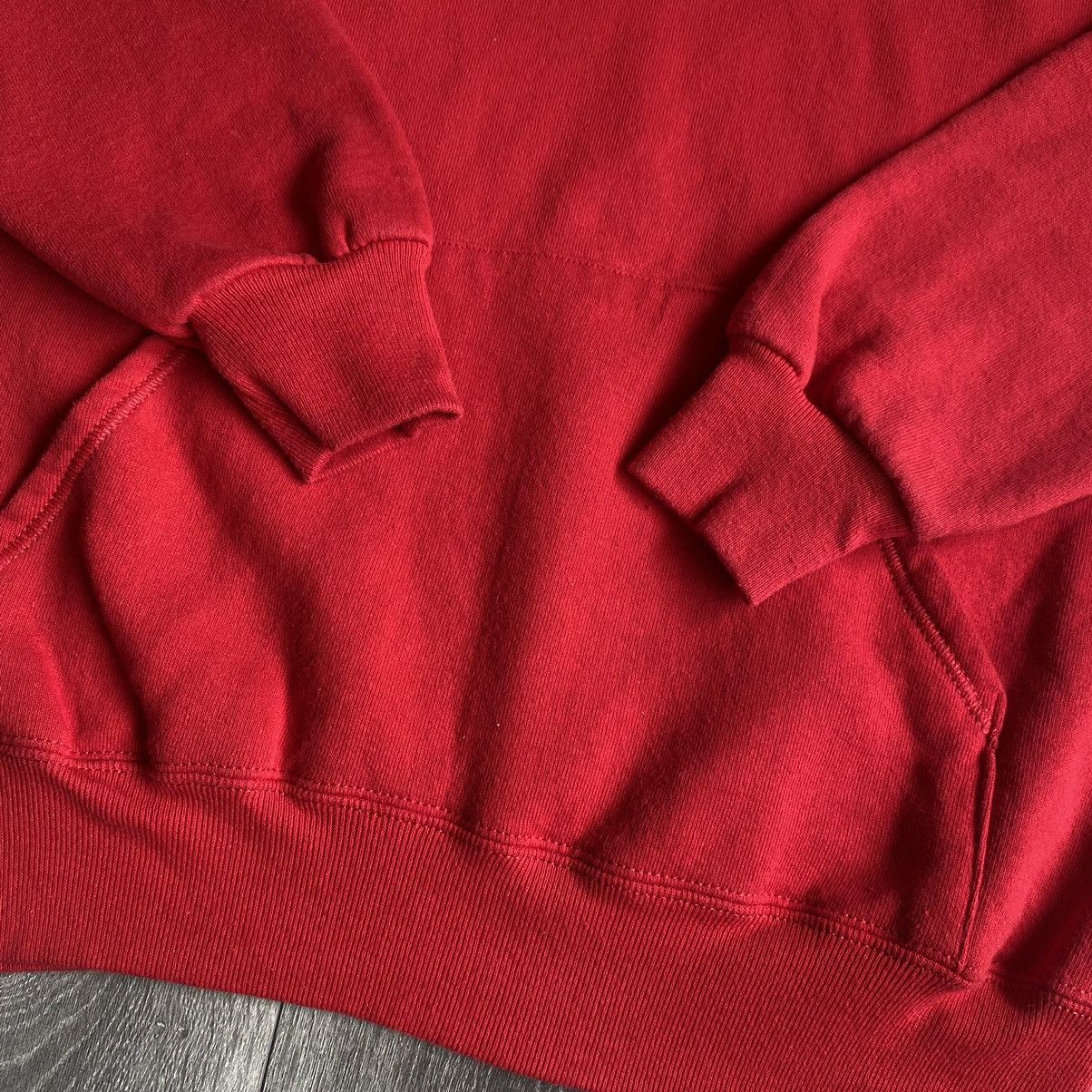 Jerzees Vintage 1990s Jerzees by Russell Athletic Red Blank Hoodie Size US L / EU 52-54 / 3 - 2 Thumbnail