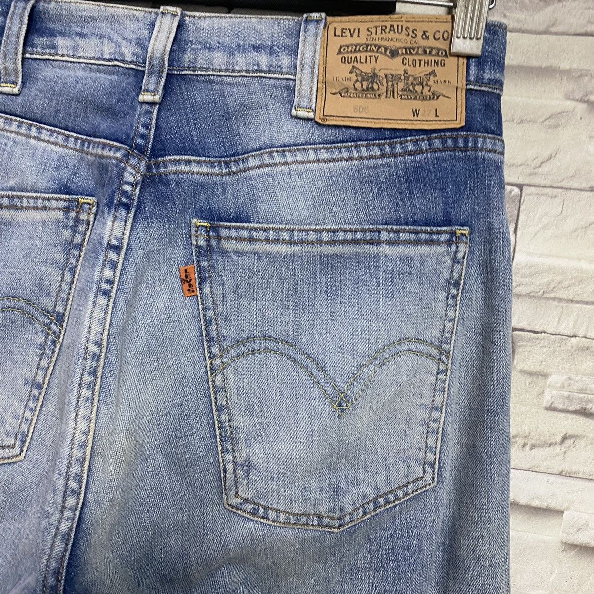 Levi's Levi's 606 BiG E Orangetab Super Slim Jeans 29x32 Size US 29 - 13 Thumbnail