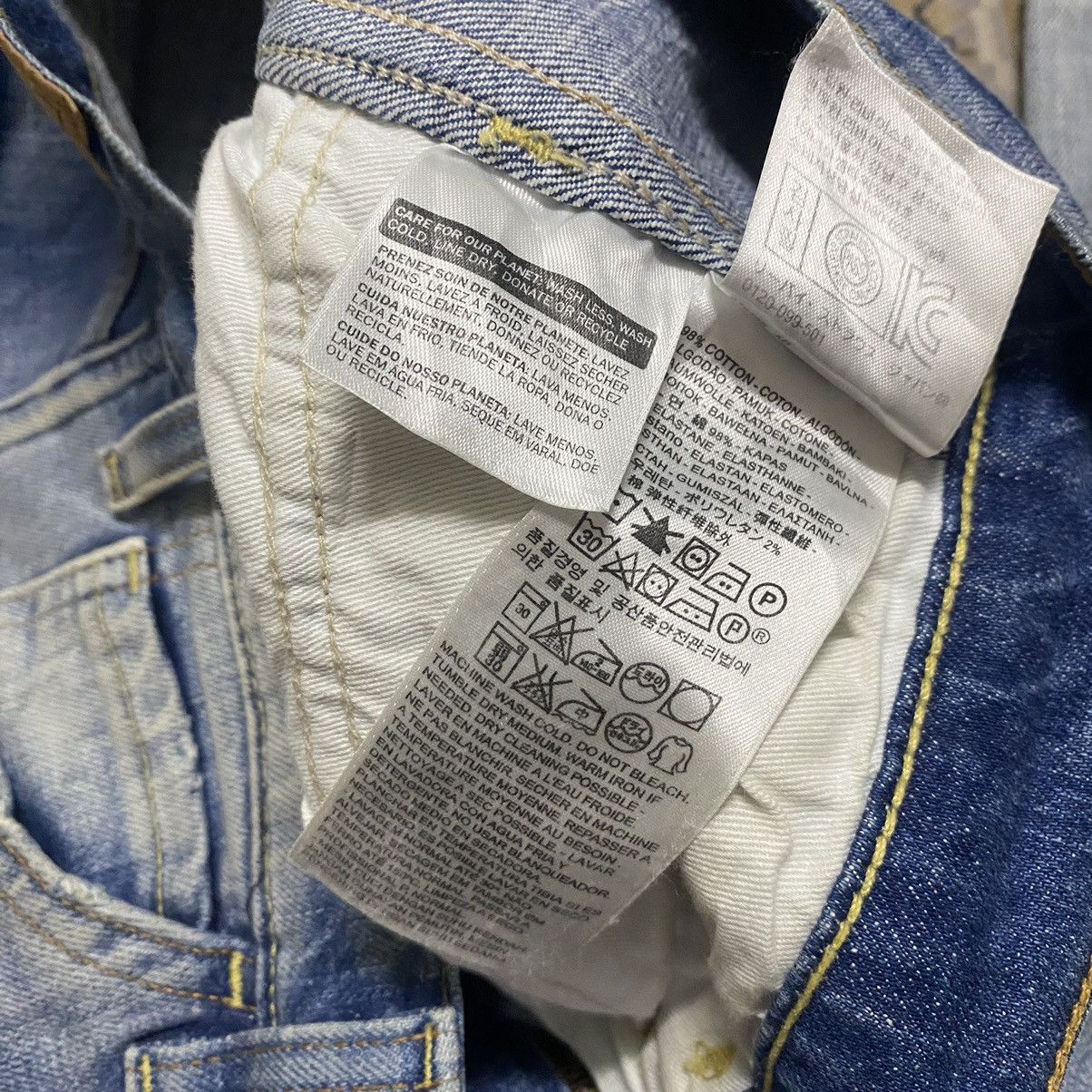 Levi's Levi's 606 BiG E Orangetab Super Slim Jeans 29x32 Size US 29 - 19 Thumbnail
