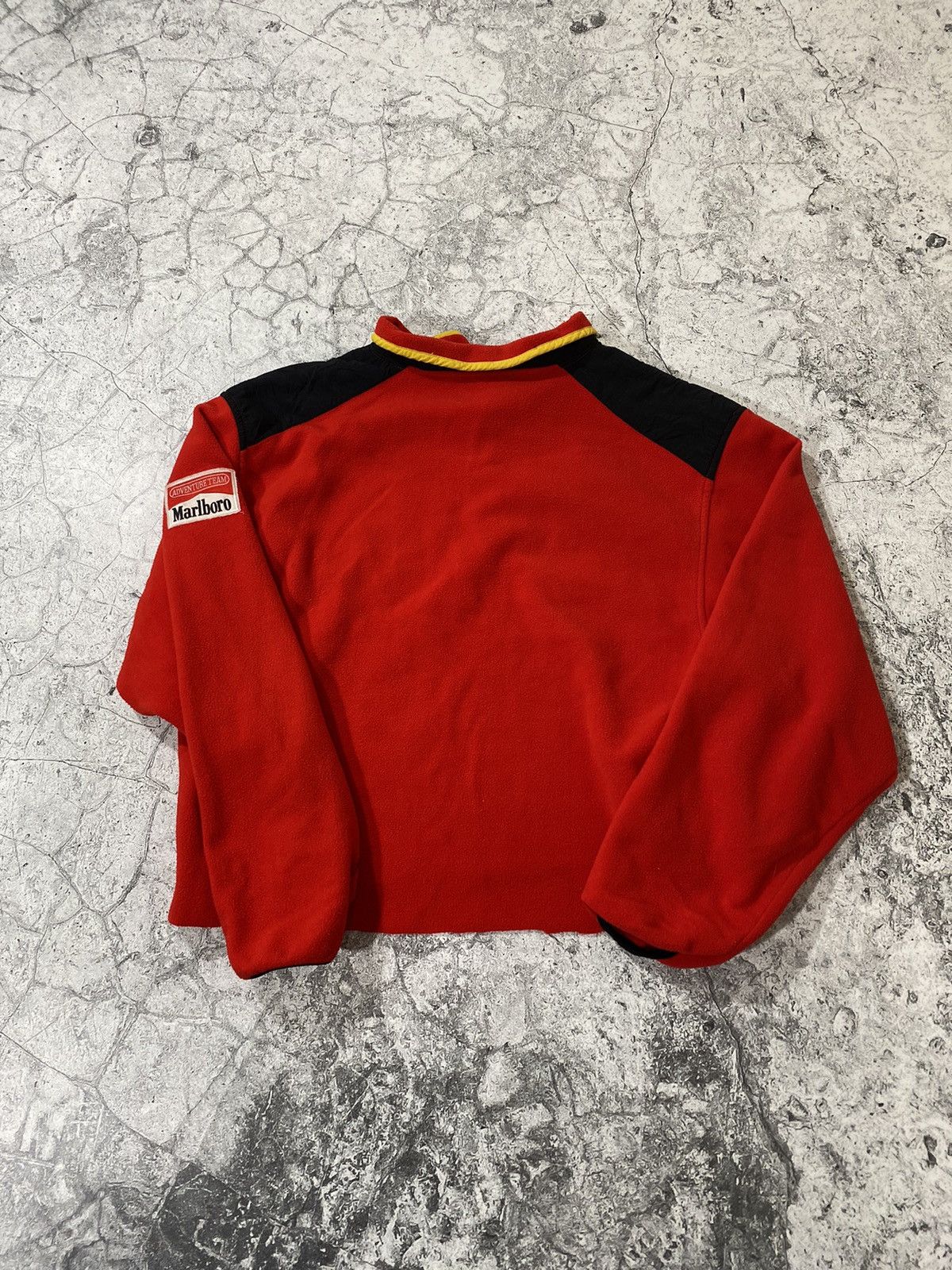 Marlboro × Vintage Vintage 90’s Marlboro Cropped Fleece Size US L / EU 52-54 / 3 - 2 Thumbnail