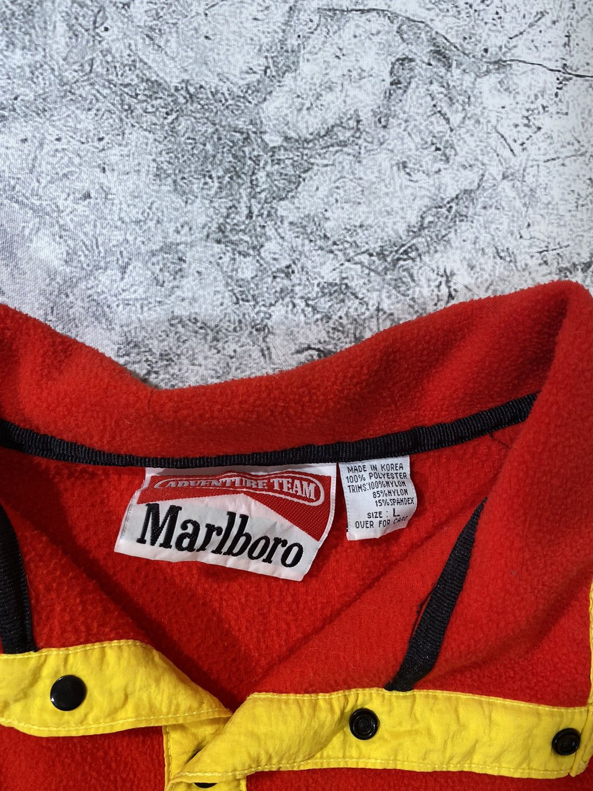 Marlboro × Vintage Vintage 90’s Marlboro Cropped Fleece Size US L / EU 52-54 / 3 - 3 Thumbnail