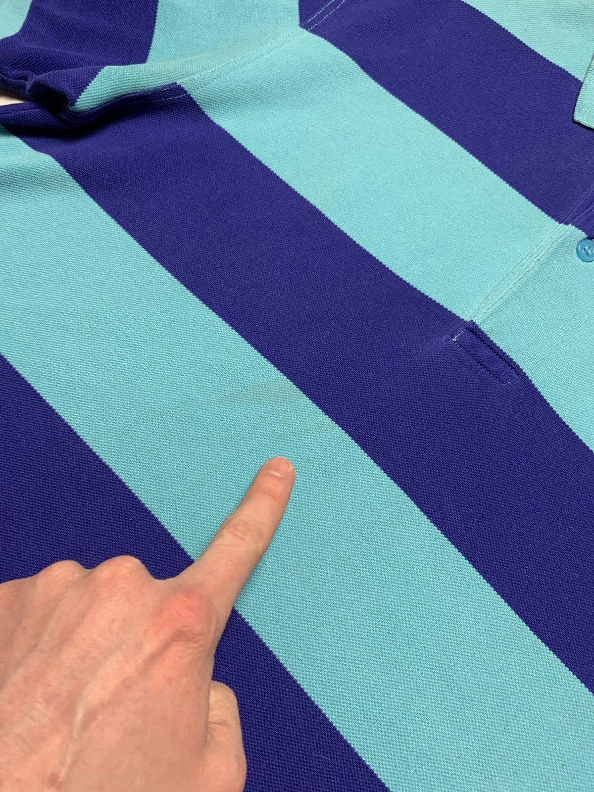 Fred Perry Vintage polo Fred Perry striped blue size L Size US L / EU 52-54 / 3 - 7 Thumbnail