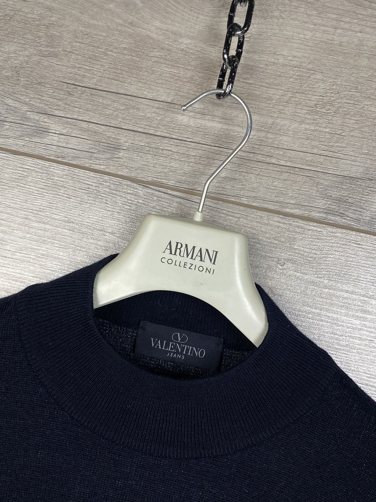 Valentino × Vintage Rare Valentino Jeans vintage wool sweater Size L Size US L / EU 52-54 / 3 - 12 Thumbnail