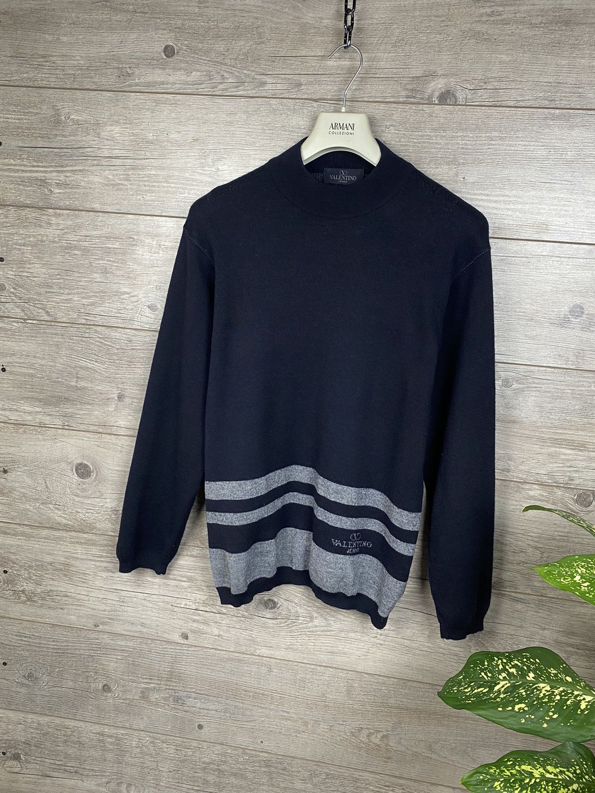 Valentino × Vintage Rare Valentino Jeans vintage wool sweater Size L Size US L / EU 52-54 / 3 - 14 Thumbnail