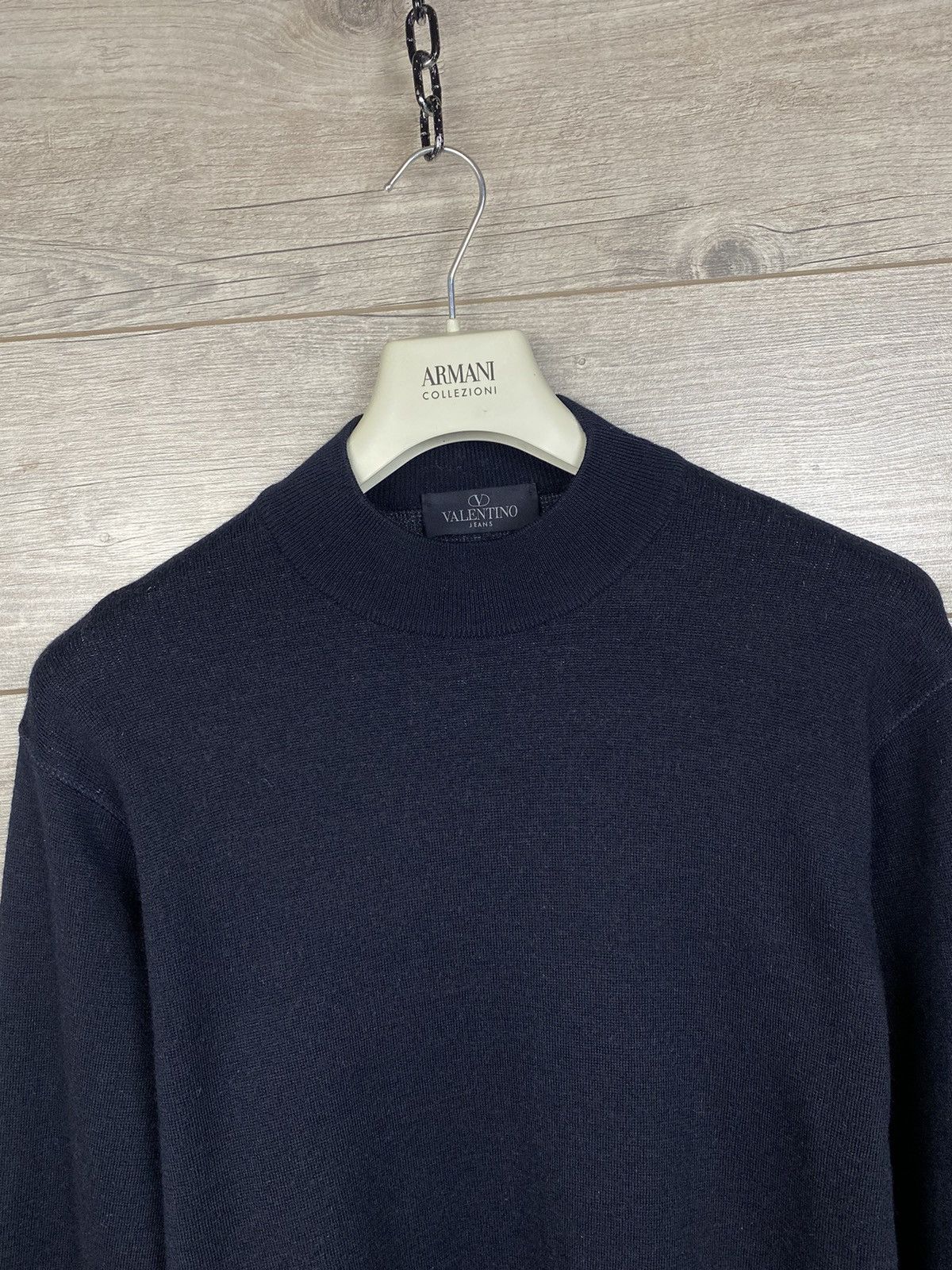 Valentino × Vintage Rare Valentino Jeans vintage wool sweater Size L Size US L / EU 52-54 / 3 - 16 Thumbnail