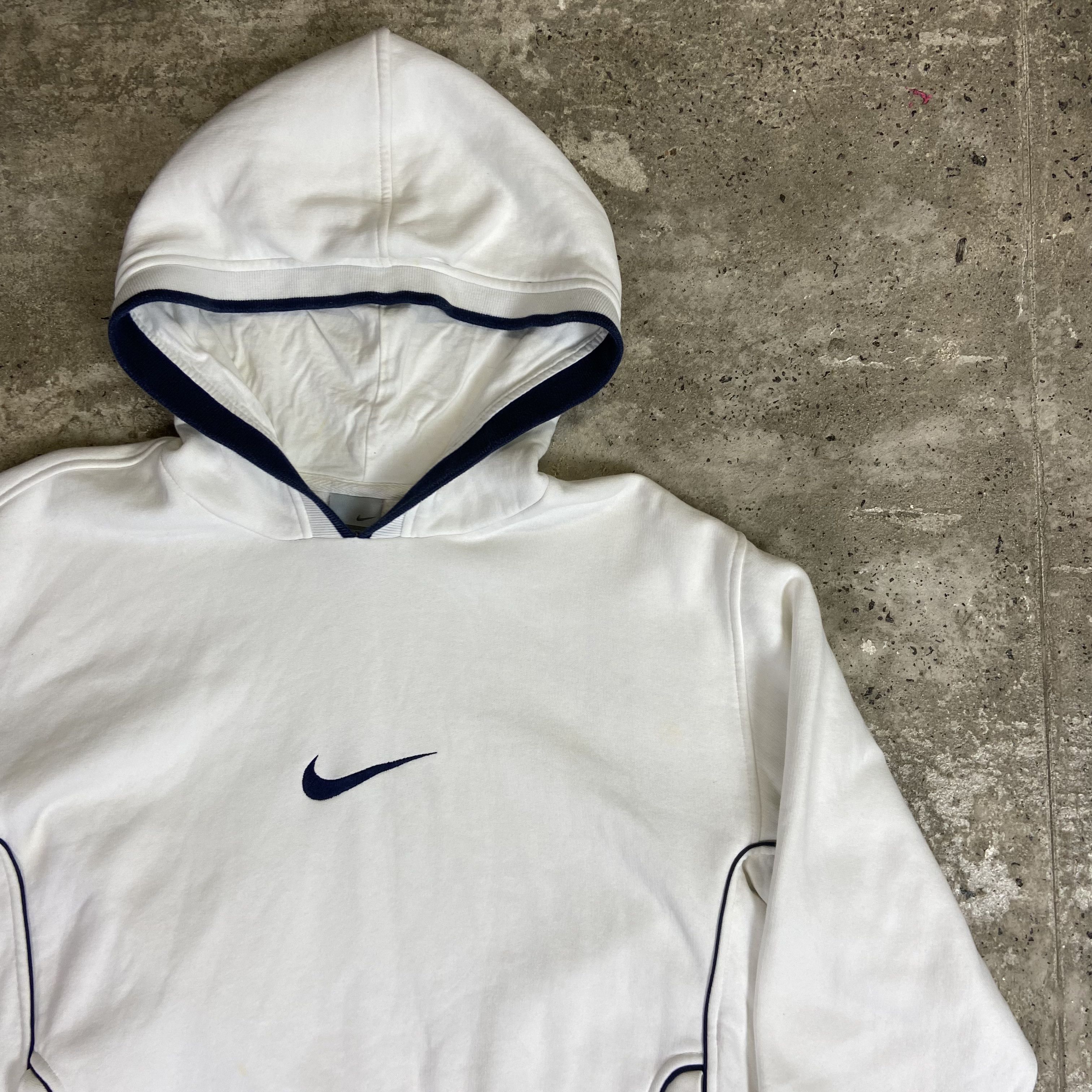 Nike 1990s NIKE CENTER SWOOSH REVERSE WAVE RARE HOODIE - № 1147 Size US L / EU 52-54 / 3 - 4 Thumbnail