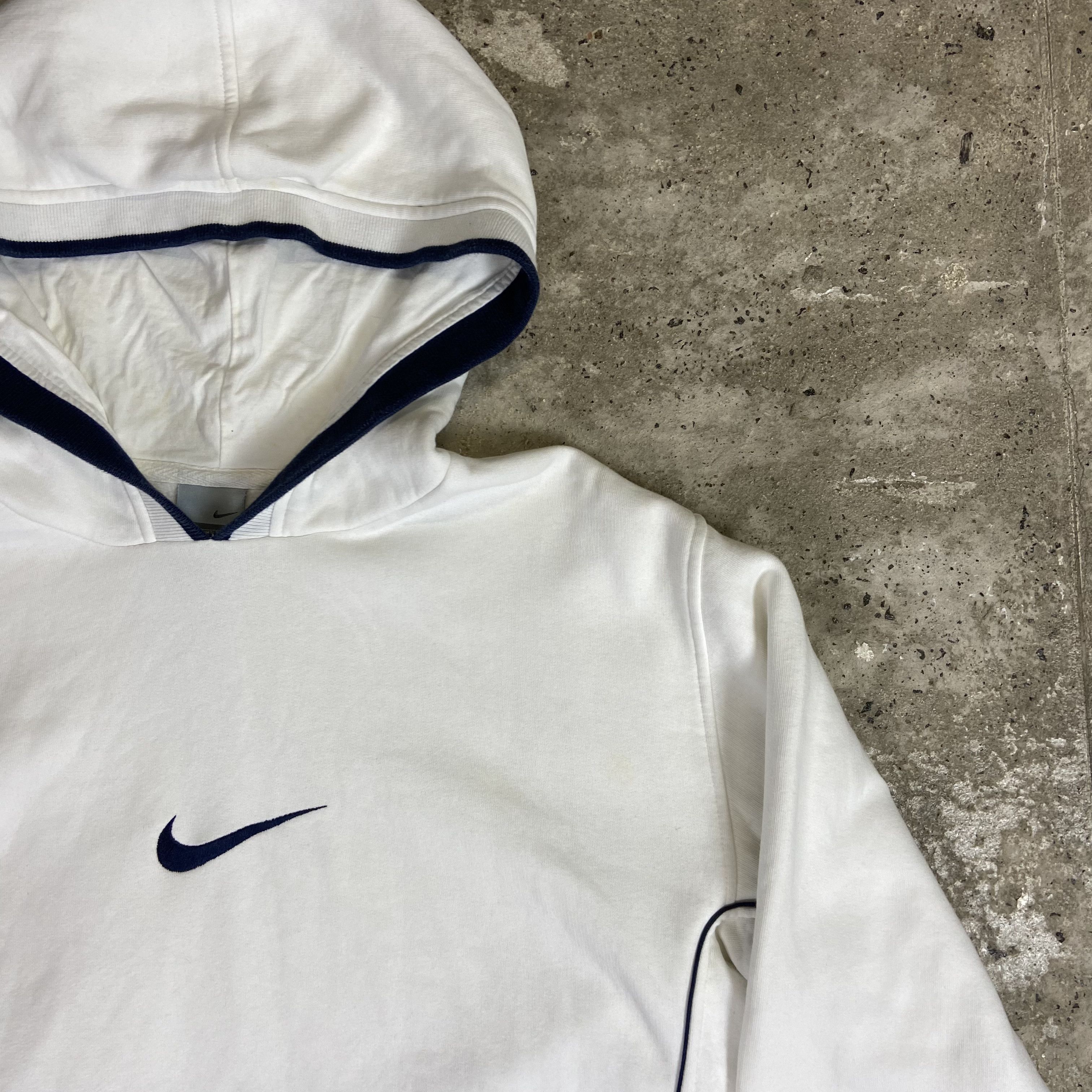 Nike 1990s NIKE CENTER SWOOSH REVERSE WAVE RARE HOODIE - № 1147 Size US L / EU 52-54 / 3 - 6 Thumbnail