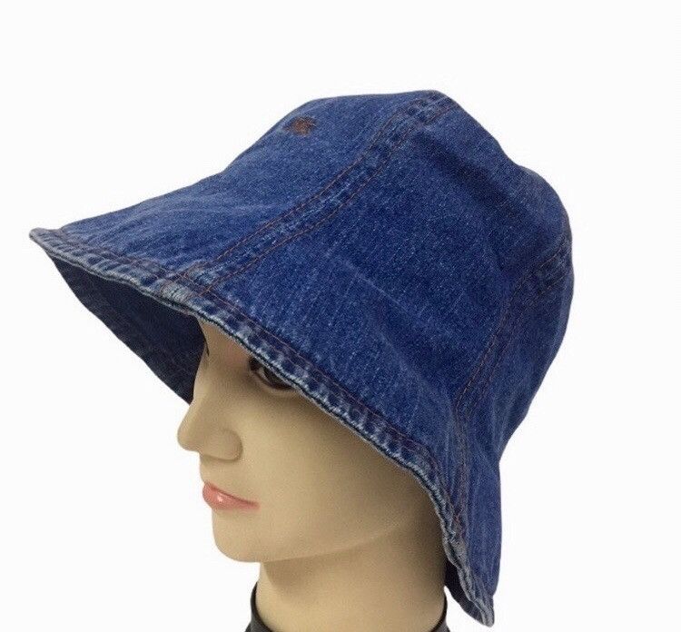 Burberry BURBERRY LONDON BLUE LABEL DENIM JEANS COLOR BUCKET CAP HAT Size ONE SIZE - 3 Thumbnail