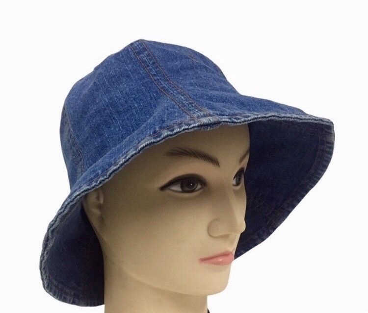Burberry BURBERRY LONDON BLUE LABEL DENIM JEANS COLOR BUCKET CAP HAT Size ONE SIZE - 2 Thumbnail