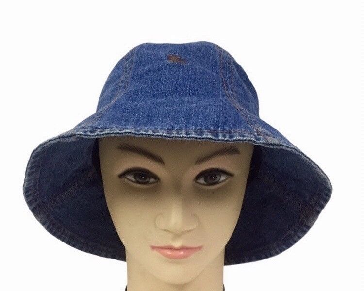 Burberry BURBERRY LONDON BLUE LABEL DENIM JEANS COLOR BUCKET CAP HAT Size ONE SIZE - 1 Thumbnail