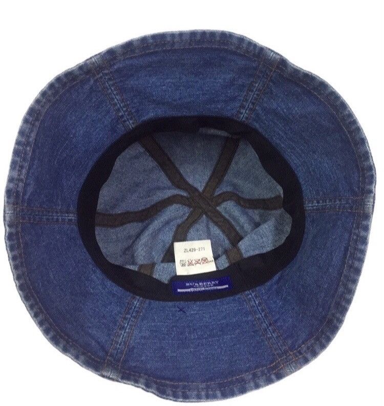 Burberry BURBERRY LONDON BLUE LABEL DENIM JEANS COLOR BUCKET CAP HAT Size ONE SIZE - 6 Thumbnail
