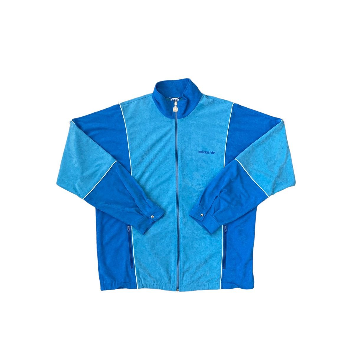 Adidas Vintage Vintage Adidas Velour Track Jacket Size XL Grailed