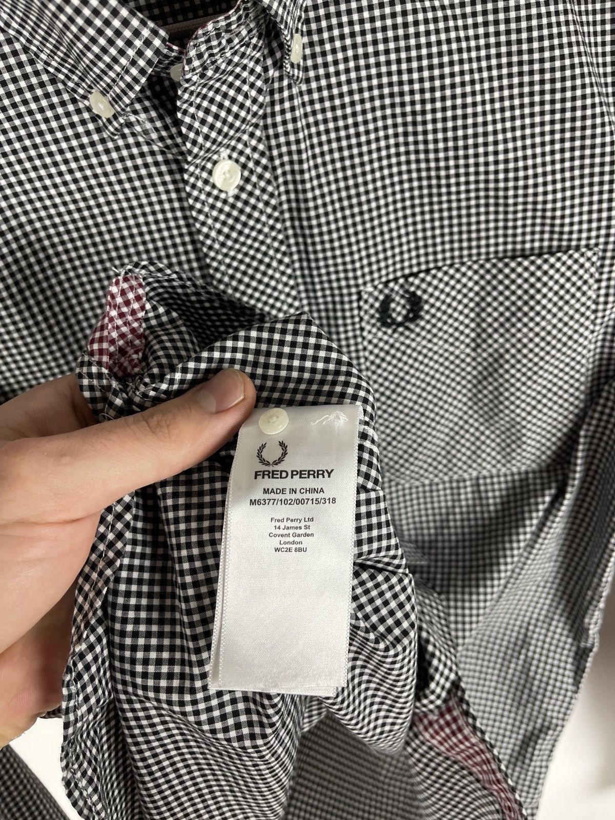 Fred Perry Fred Perry long sleeve embroidered logo checkered shirt Size US S / EU 44-46 / 1 - 12 Thumbnail