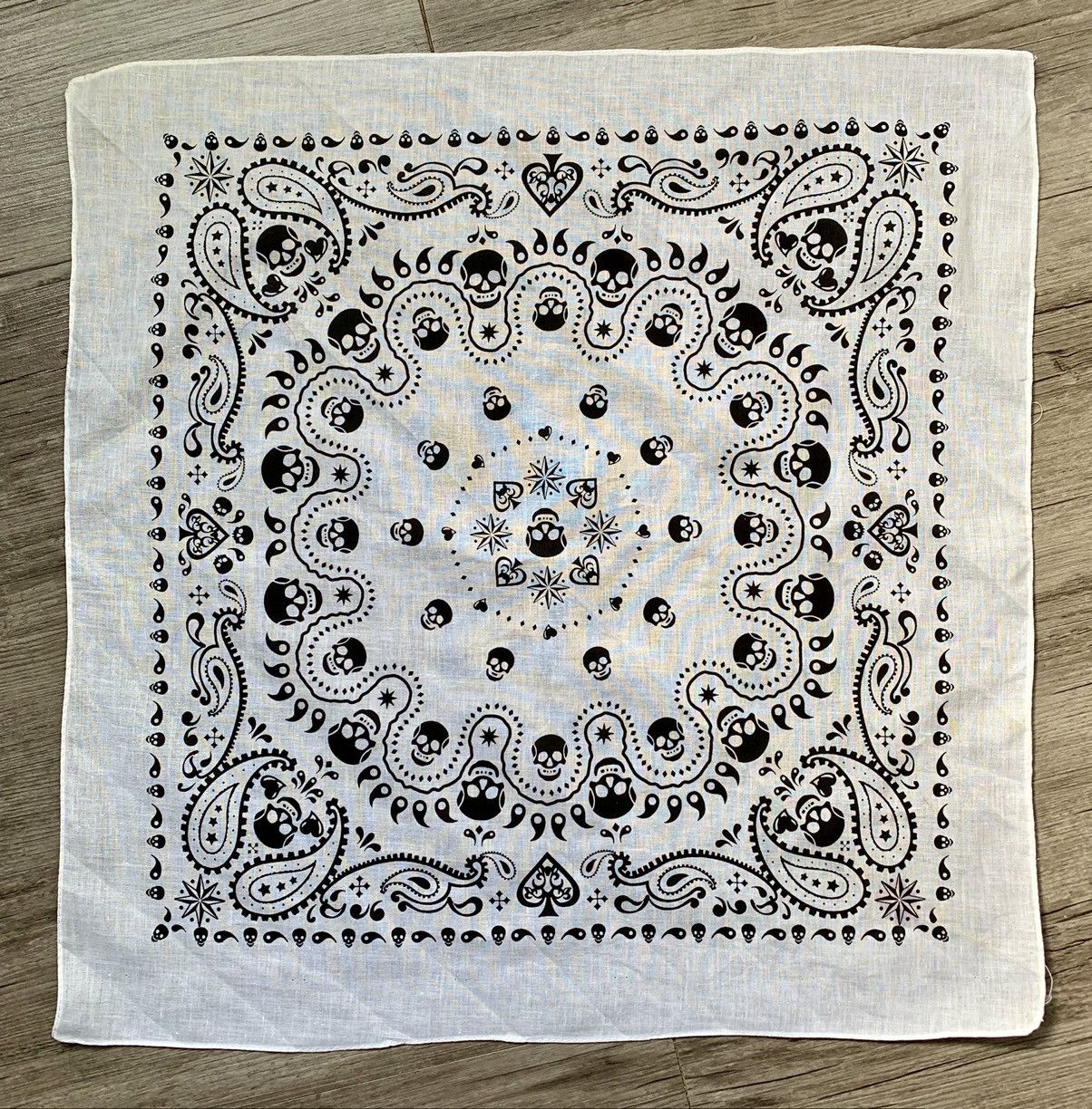 Vintage Skull design Handkerchief Pocketsquares Size ONE SIZE - 2 Thumbnail