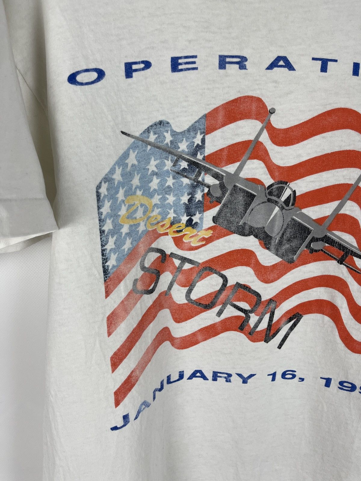 Vintage Vintage 90s Operation Desert Storm January 19, 1991 tee Size US M / EU 48-50 / 2 - 5 Thumbnail