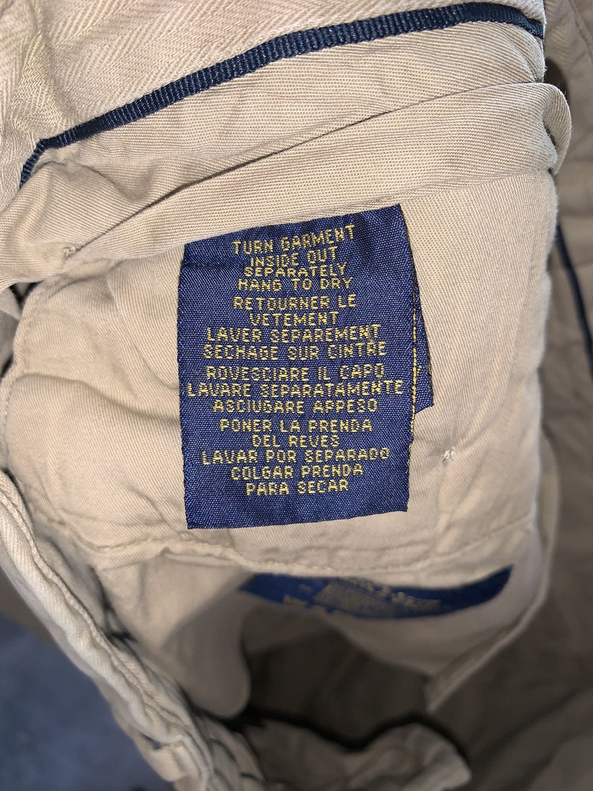 Polo Ralph Lauren × Vintage Polo Ralph Lauren 34/34 beige chinos casual pants trouser Size US 34 / EU 50 - 17 Thumbnail