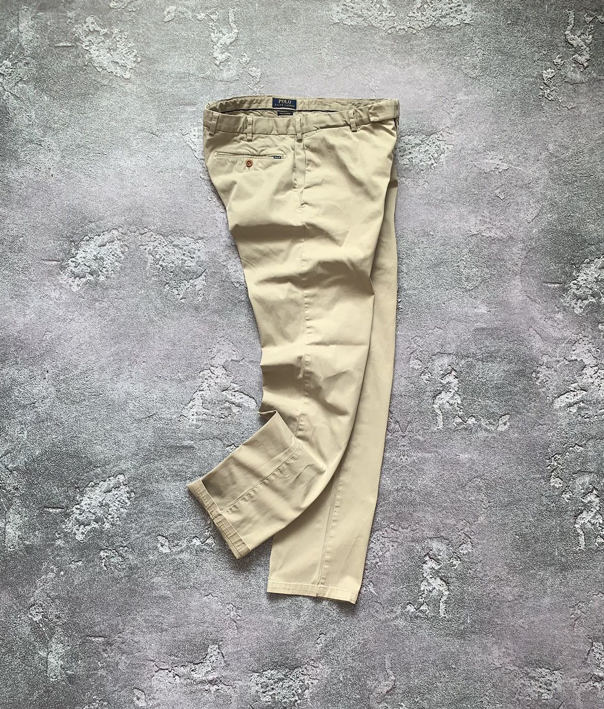 Polo Ralph Lauren × Vintage Polo Ralph Lauren 34/34 beige chinos casual pants trouser Size US 34 / EU 50 - 1 Thumbnail