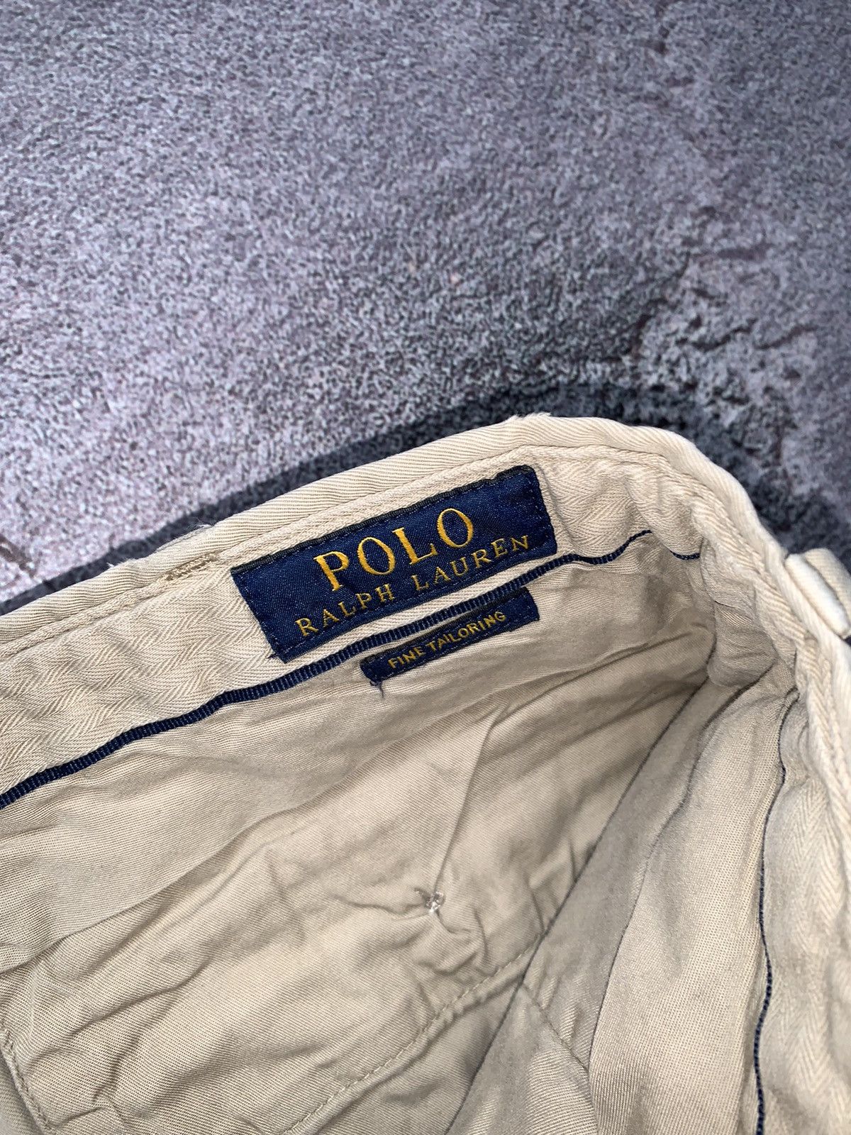 Polo Ralph Lauren × Vintage Polo Ralph Lauren 34/34 beige chinos casual pants trouser Size US 34 / EU 50 - 10 Thumbnail