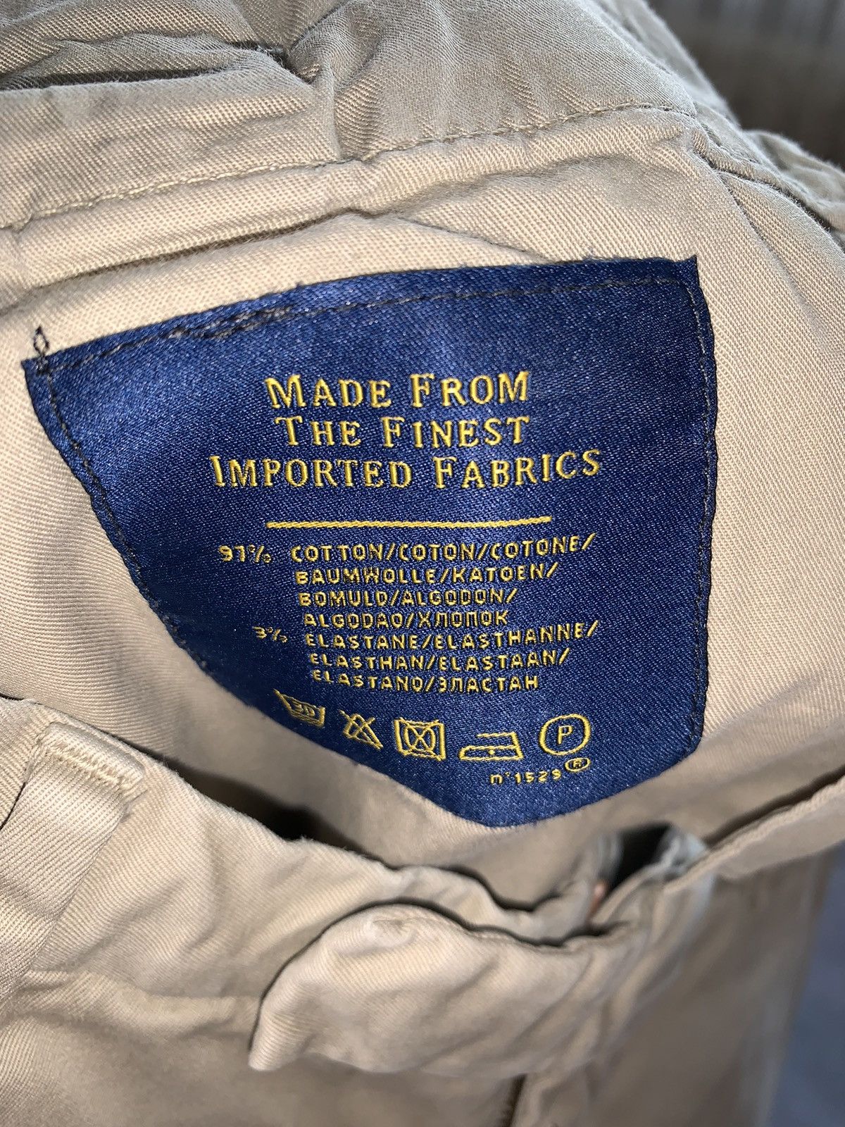 Polo Ralph Lauren × Vintage Polo Ralph Lauren 34/34 beige chinos casual pants trouser Size US 34 / EU 50 - 18 Thumbnail