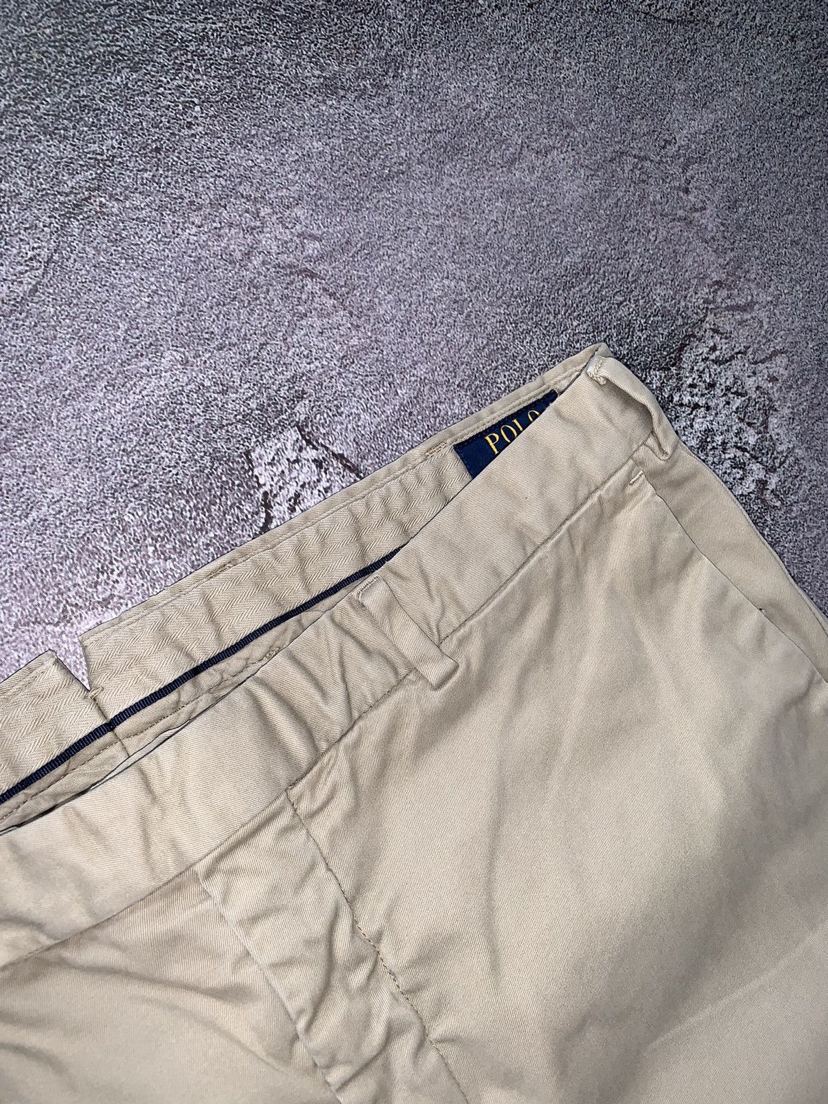 Polo Ralph Lauren × Vintage Polo Ralph Lauren 34/34 beige chinos casual pants trouser Size US 34 / EU 50 - 9 Thumbnail