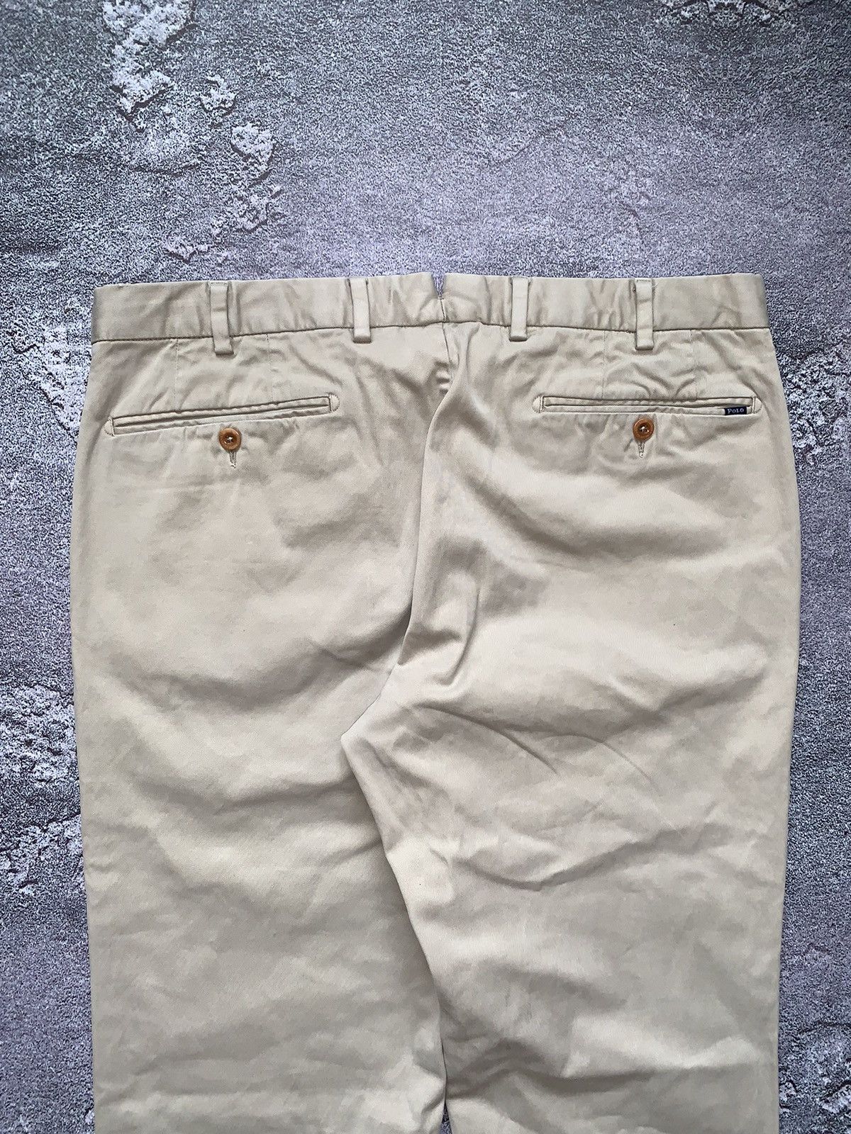 Polo Ralph Lauren × Vintage Polo Ralph Lauren 34/34 beige chinos casual pants trouser Size US 34 / EU 50 - 14 Thumbnail