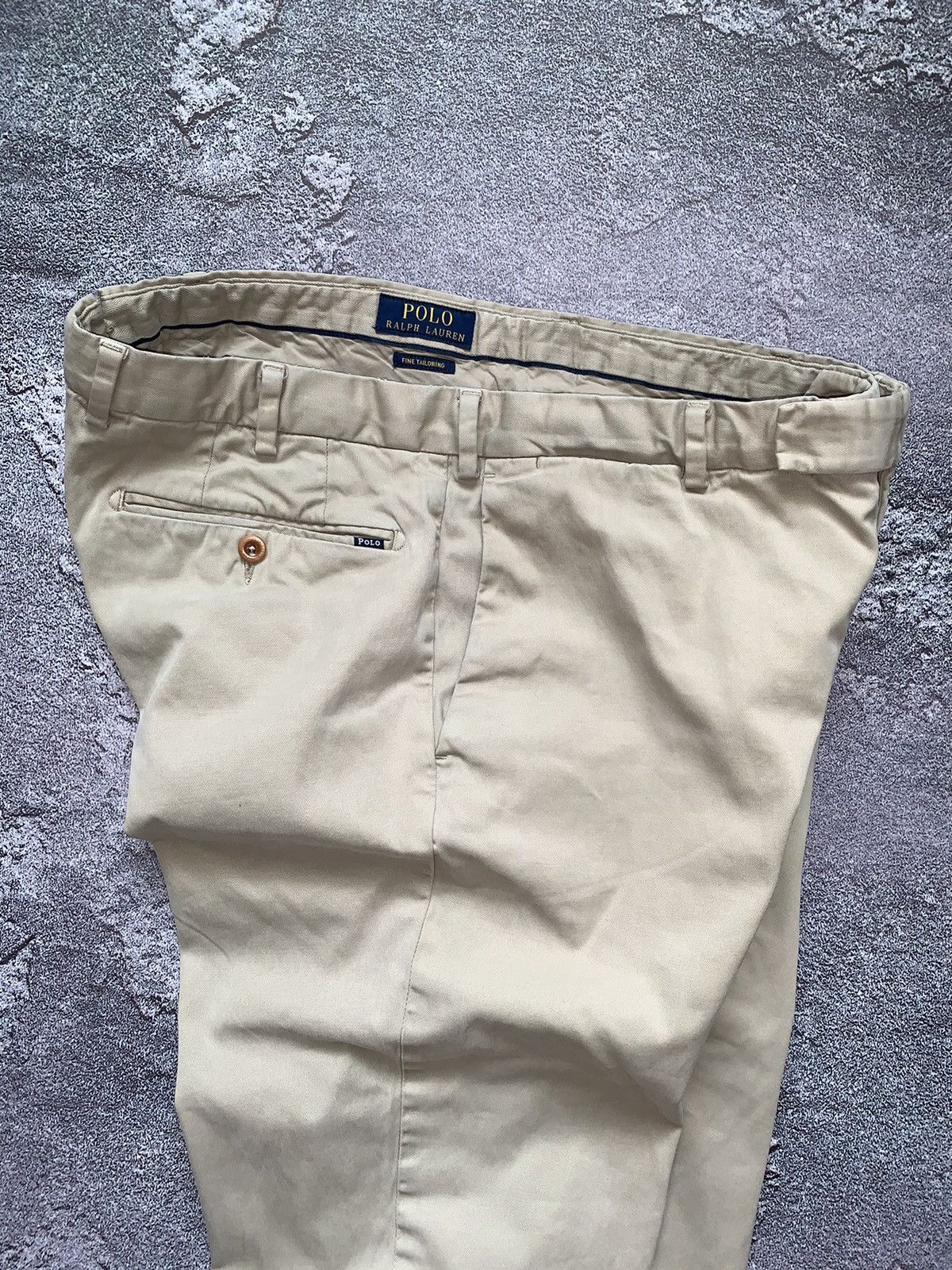 Polo Ralph Lauren × Vintage Polo Ralph Lauren 34/34 beige chinos casual pants trouser Size US 34 / EU 50 - 3 Thumbnail