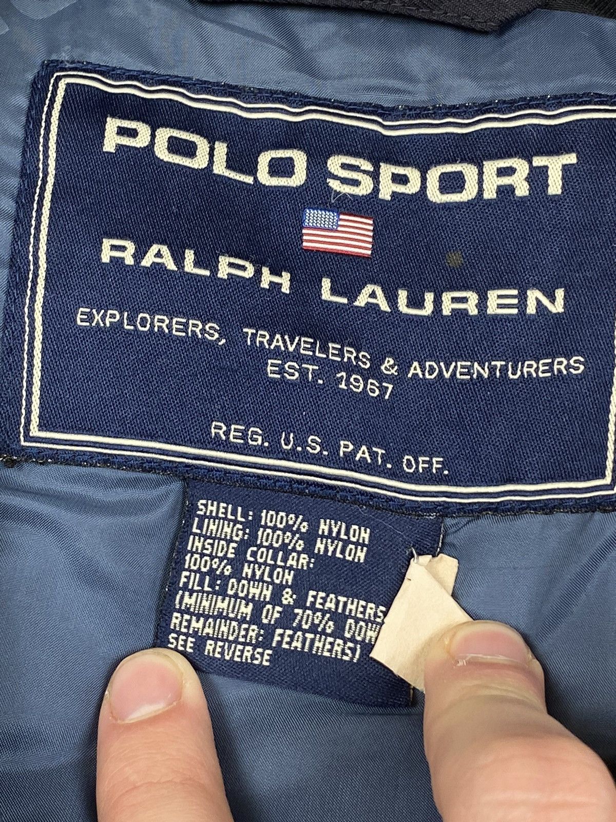 Polo Ralph Lauren × Vintage Vintage Polo Sport Ralph Lauren blue puffer vest jacket Size US XL / EU 56 / 4 - 13 Thumbnail