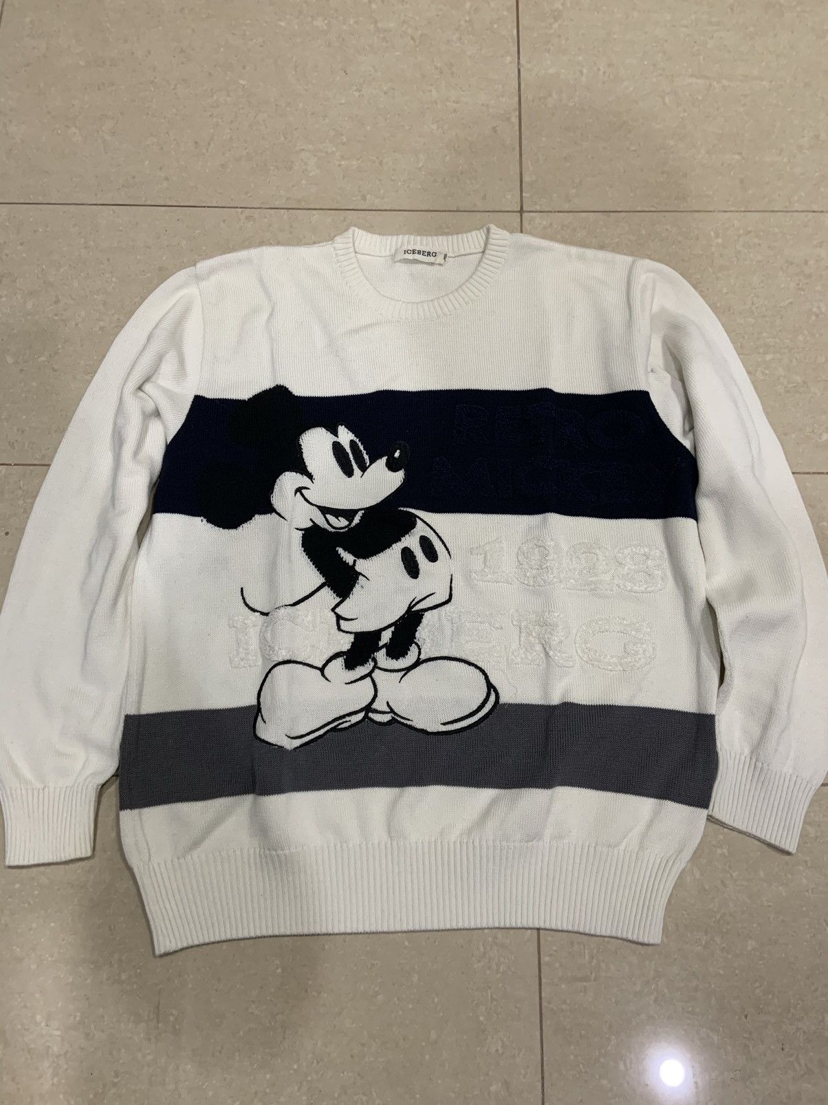Iceberg Iceberg History Mickey Mouse Knit Grailed